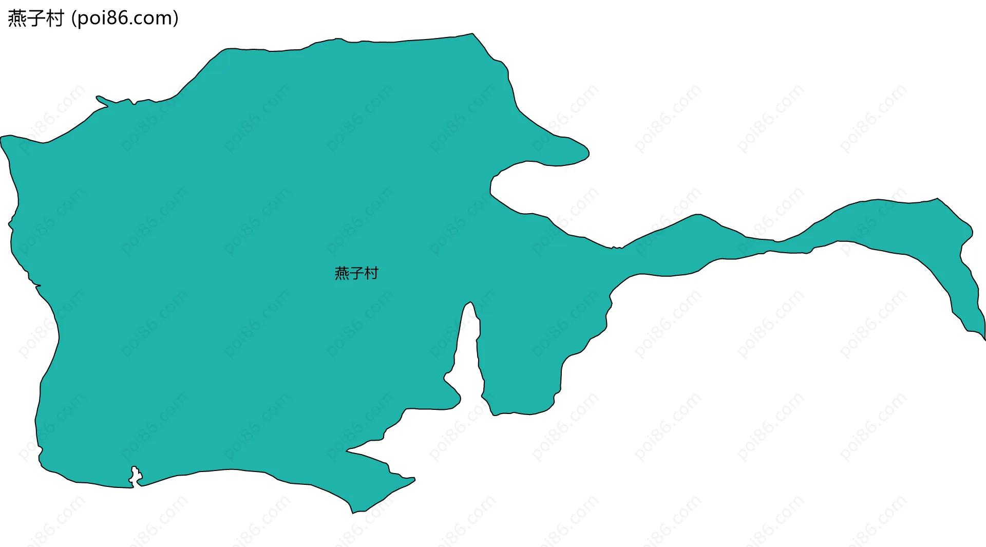 燕子村边界地图