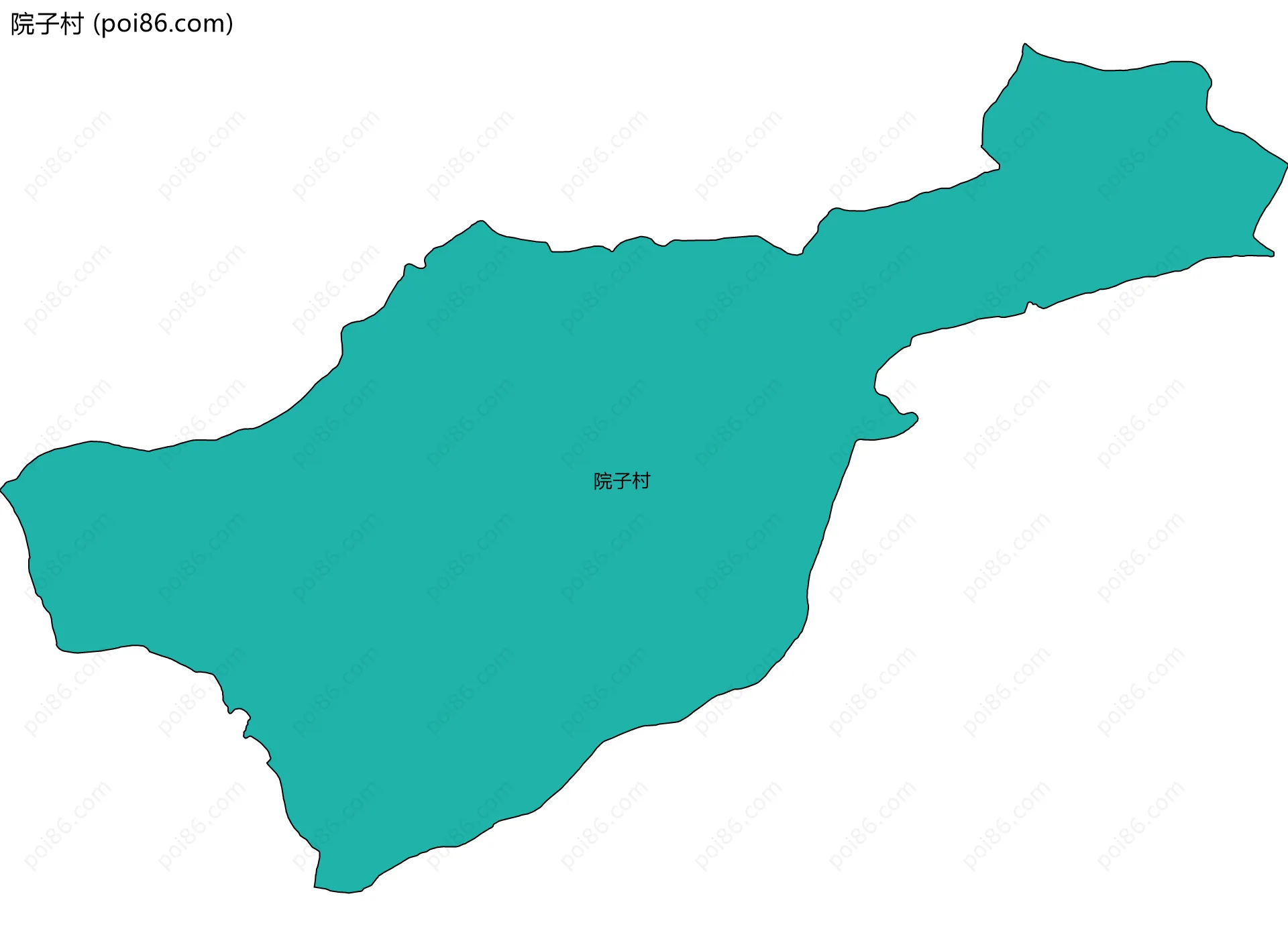 院子村边界地图