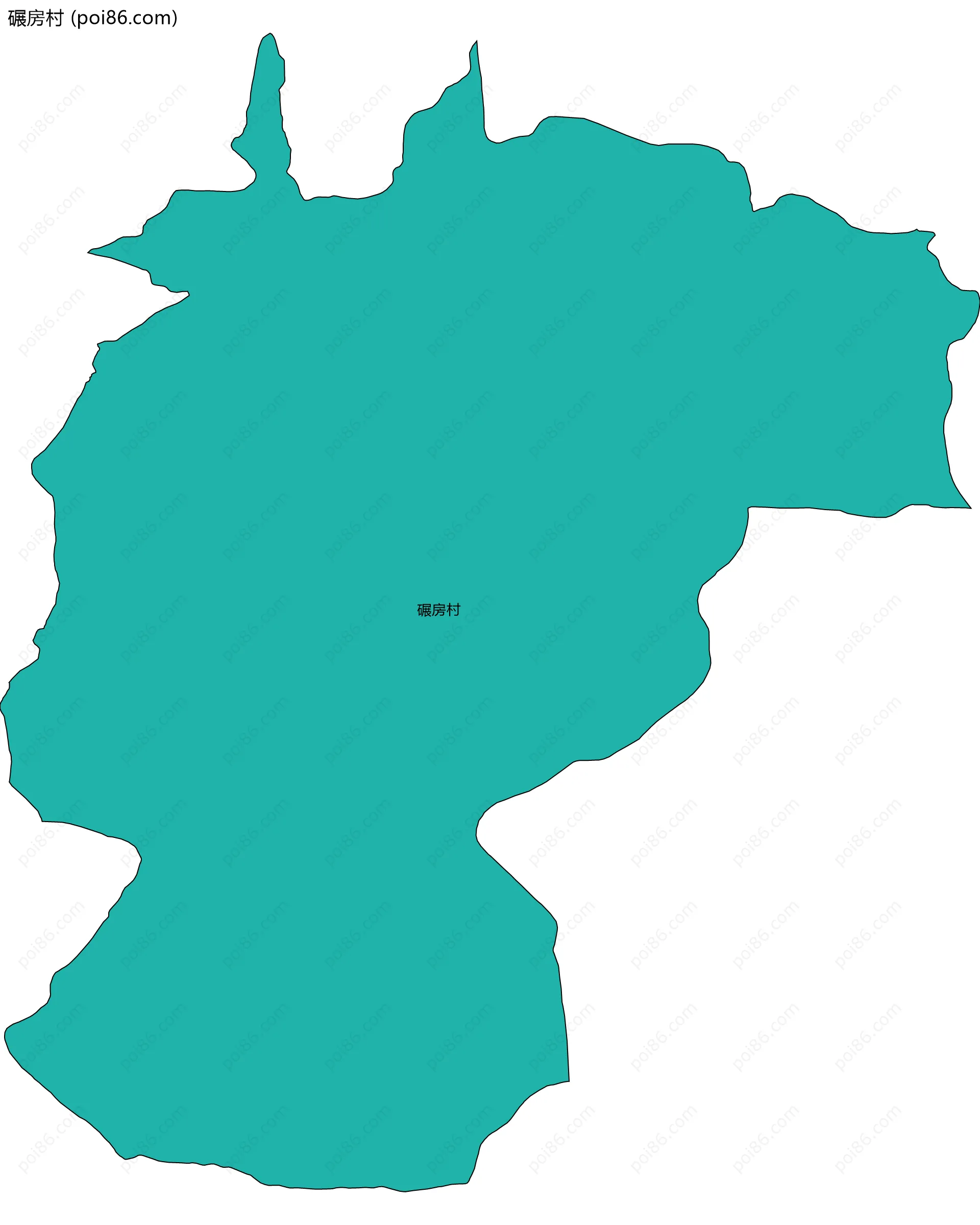 碾房村边界地图