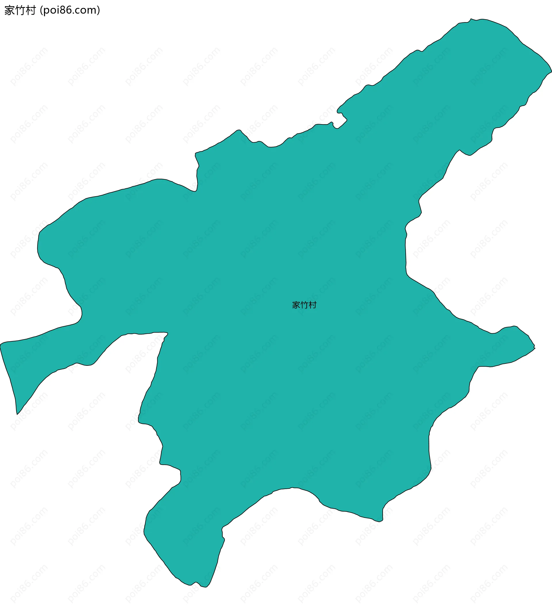 家竹村边界地图