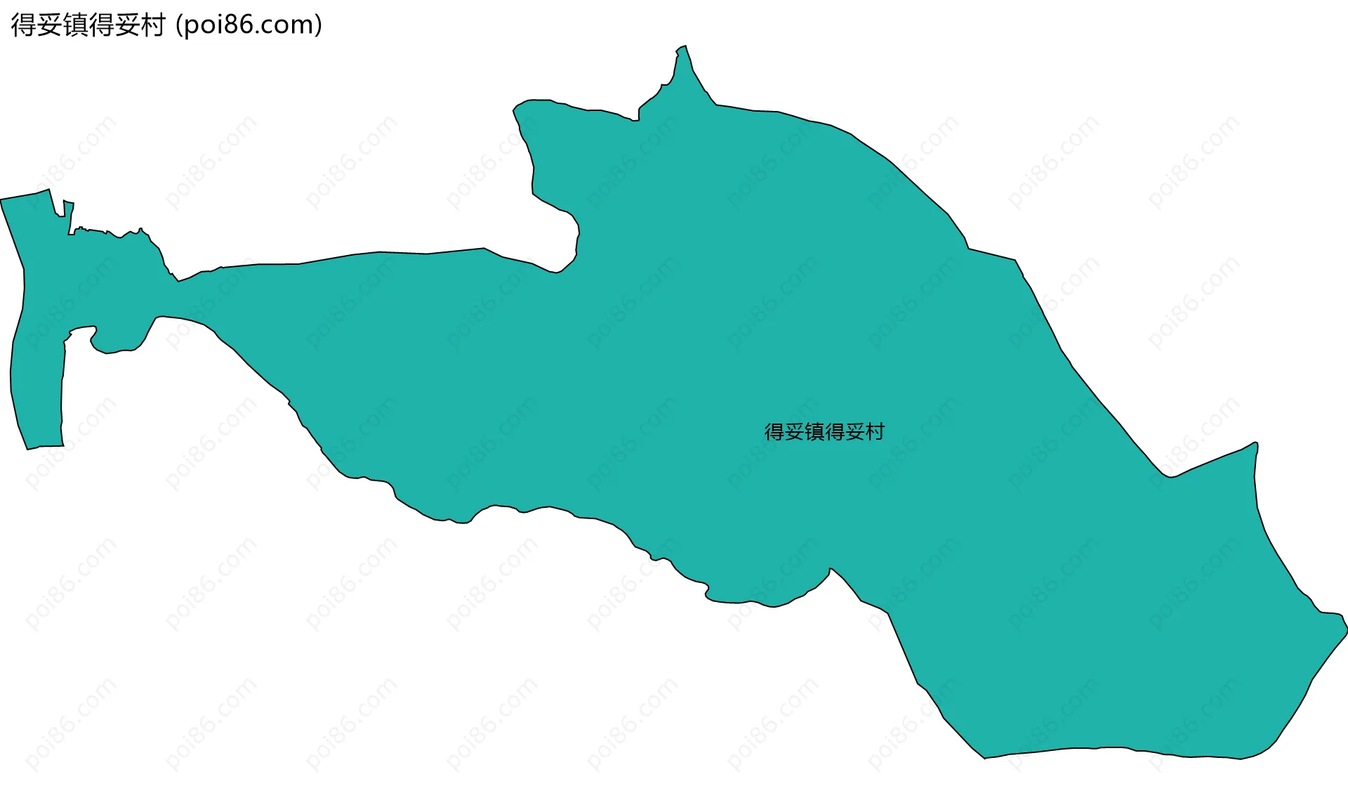 得妥镇得妥村边界地图