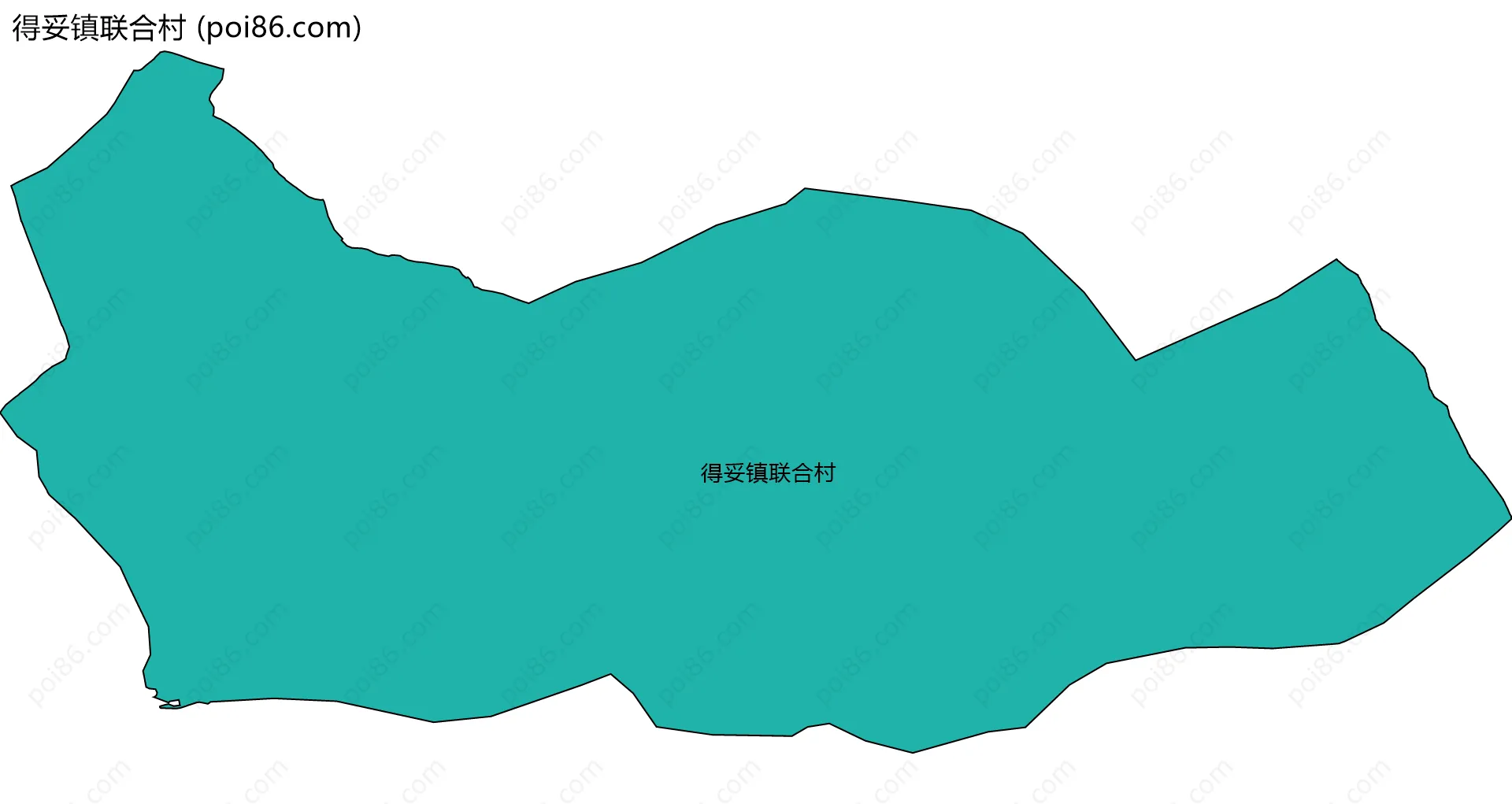 得妥镇联合村边界地图