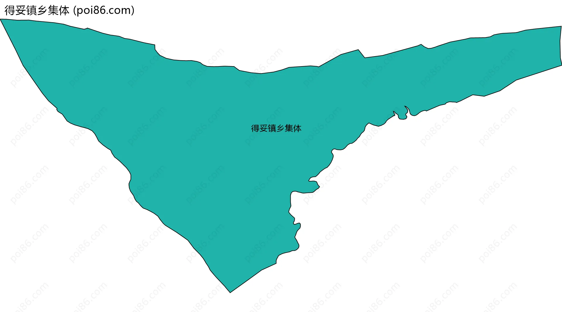 得妥镇乡集体边界地图