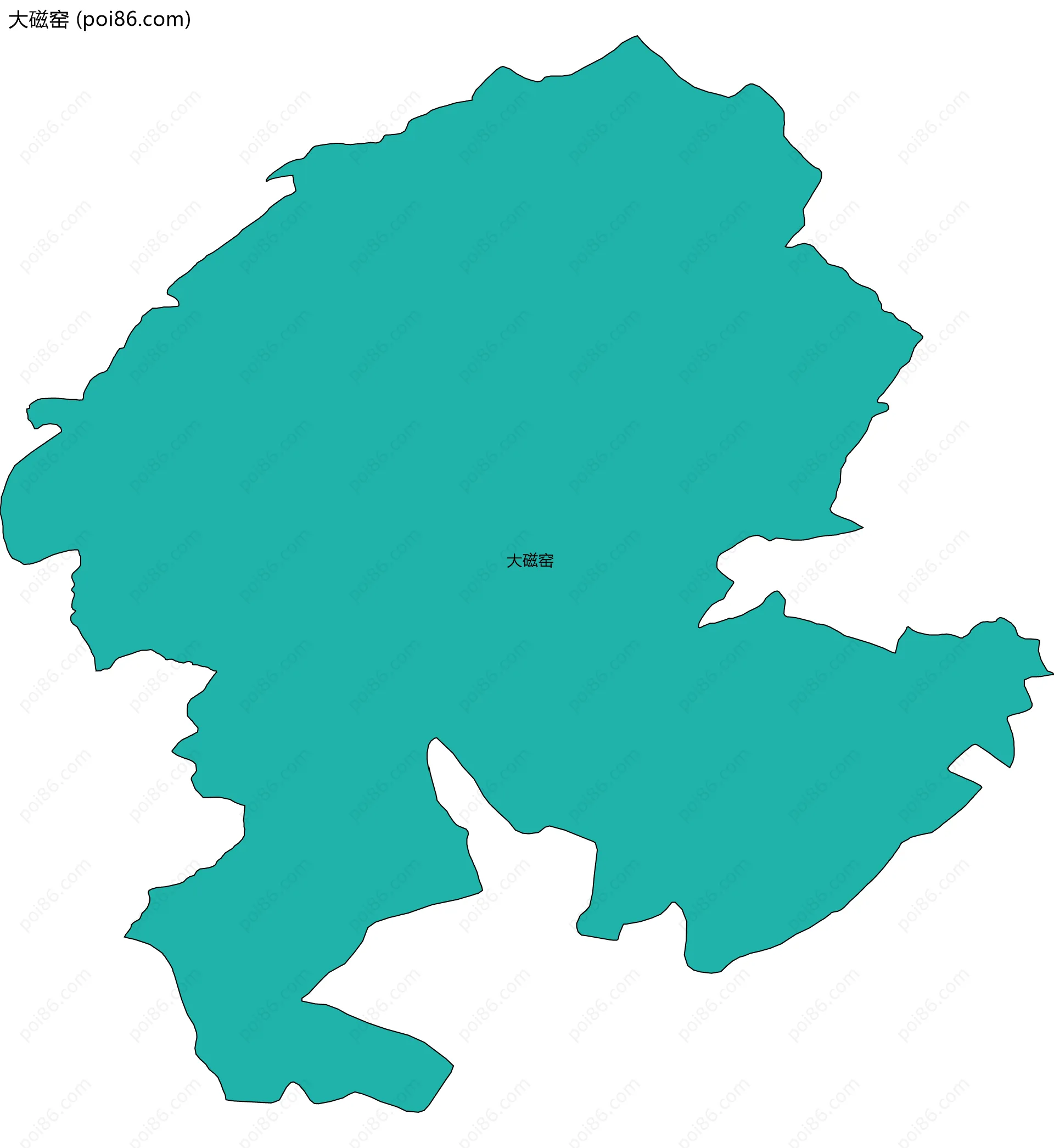 大磁窑边界地图