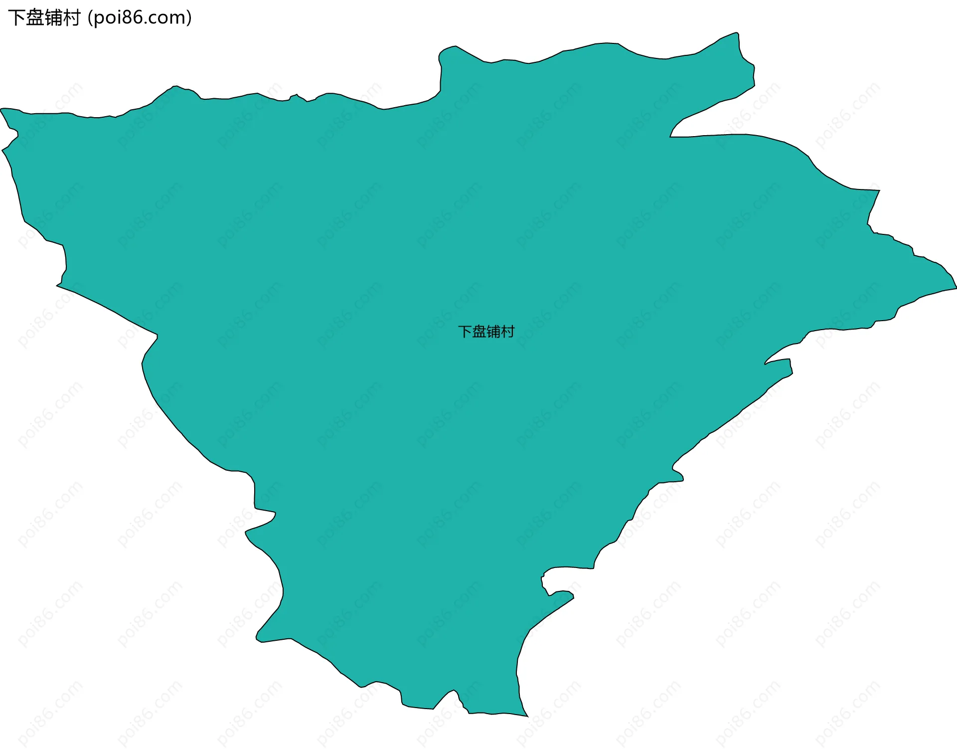 下盘铺村边界地图