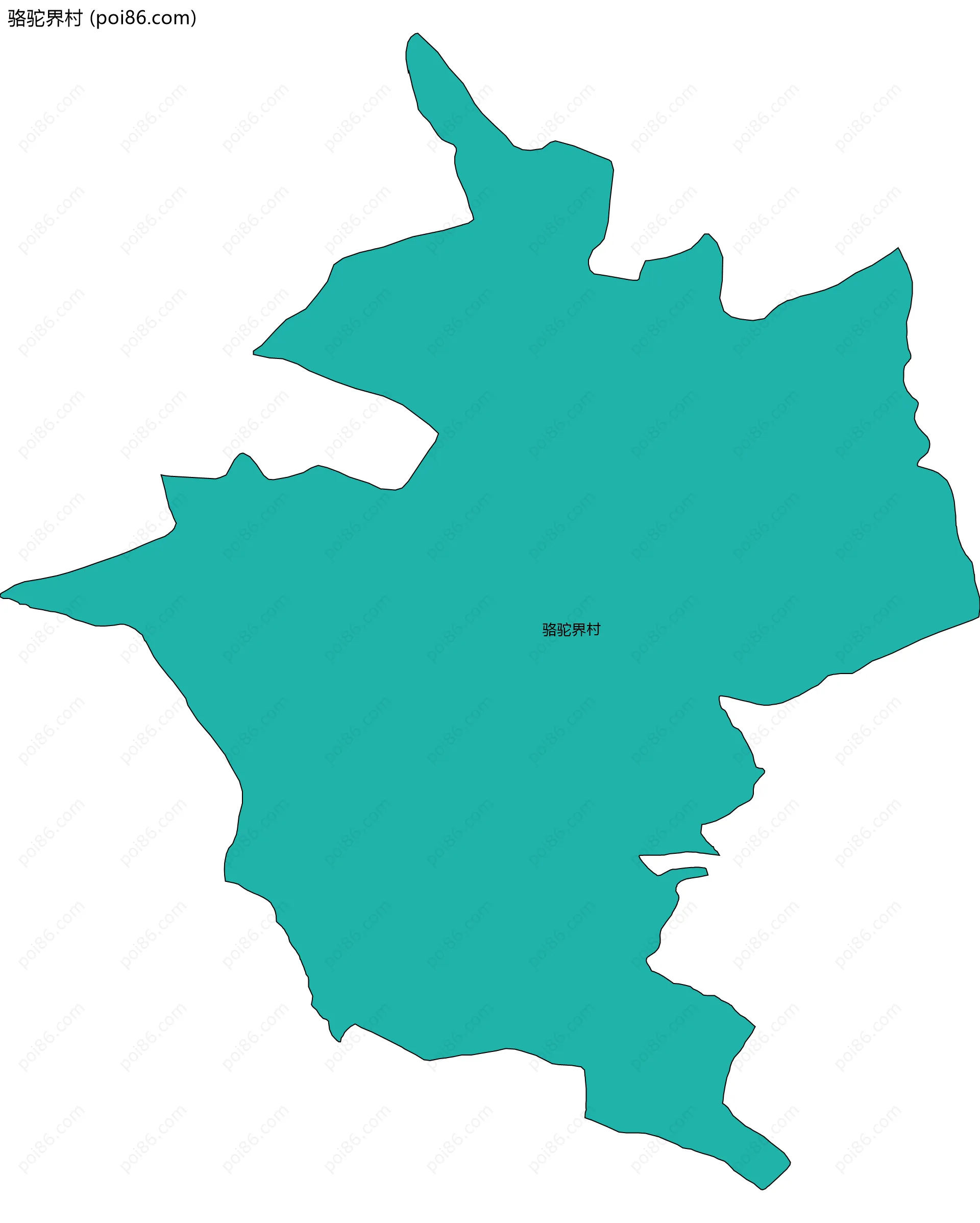 骆驼界村边界地图