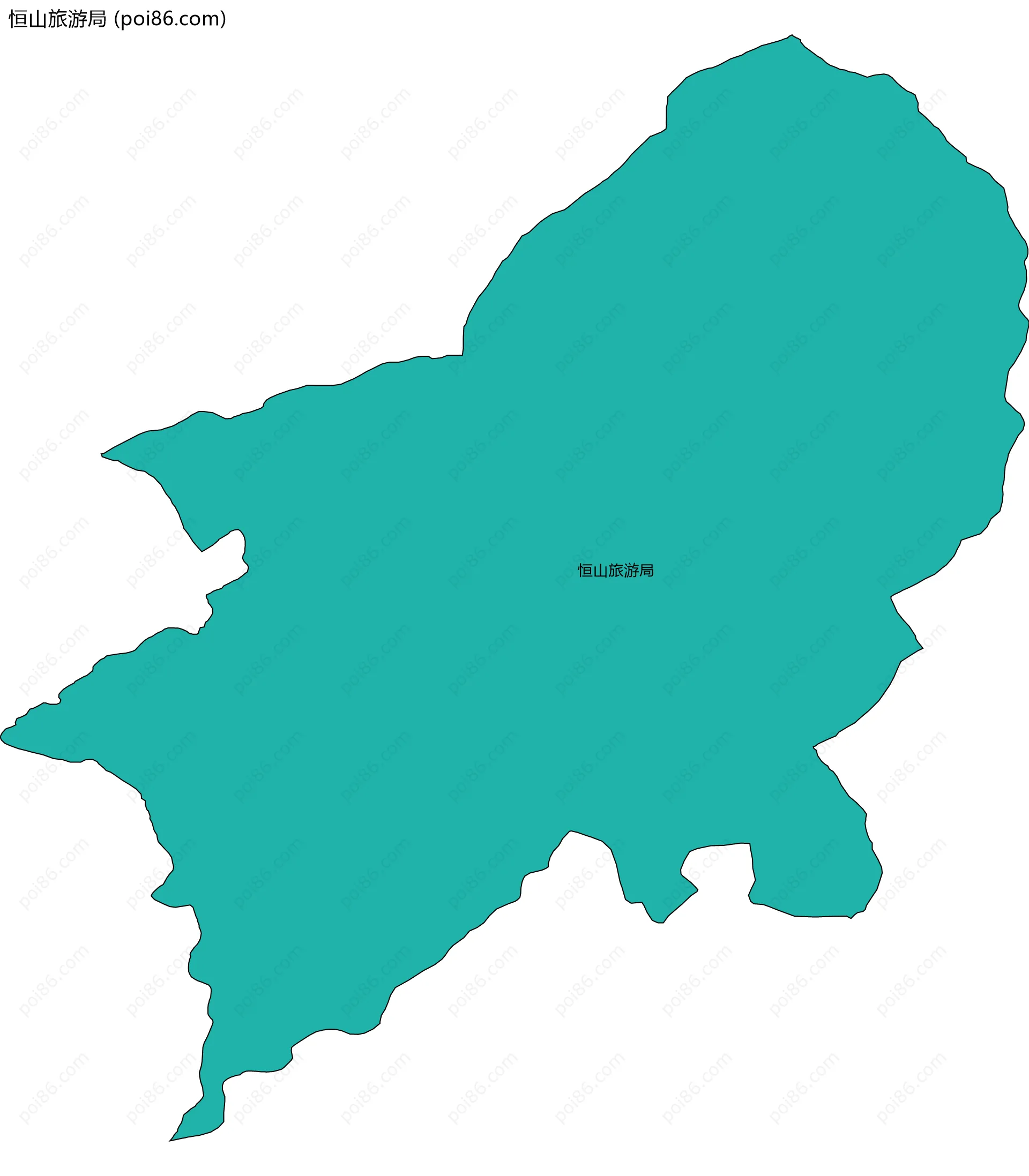 恒山旅游局边界地图