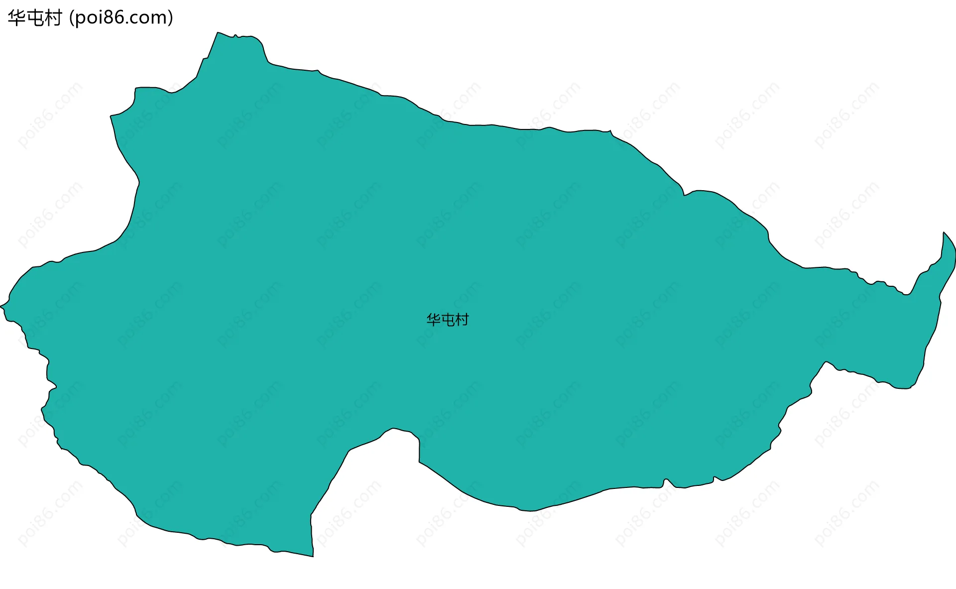 华屯村边界地图