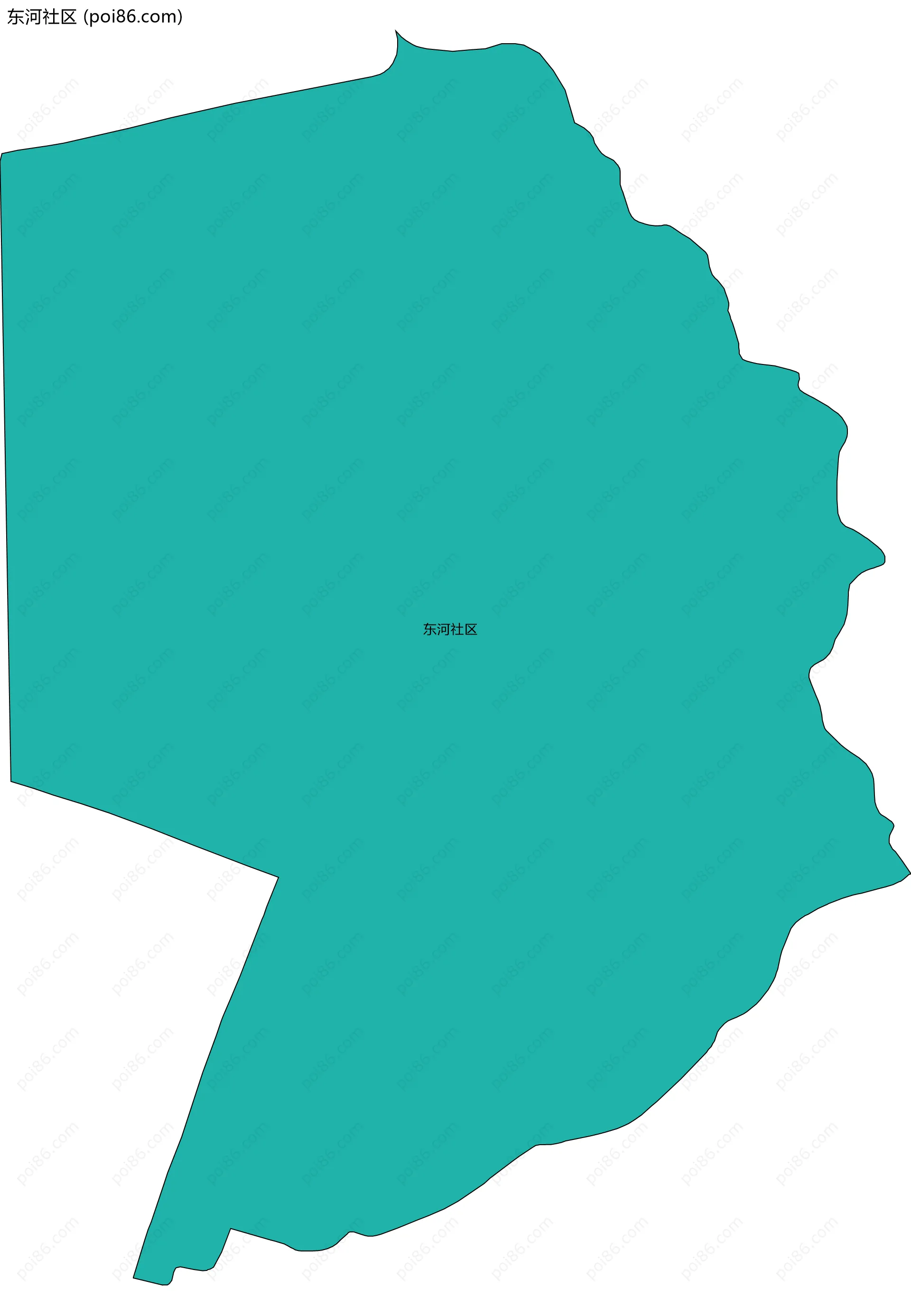 东河社区边界地图