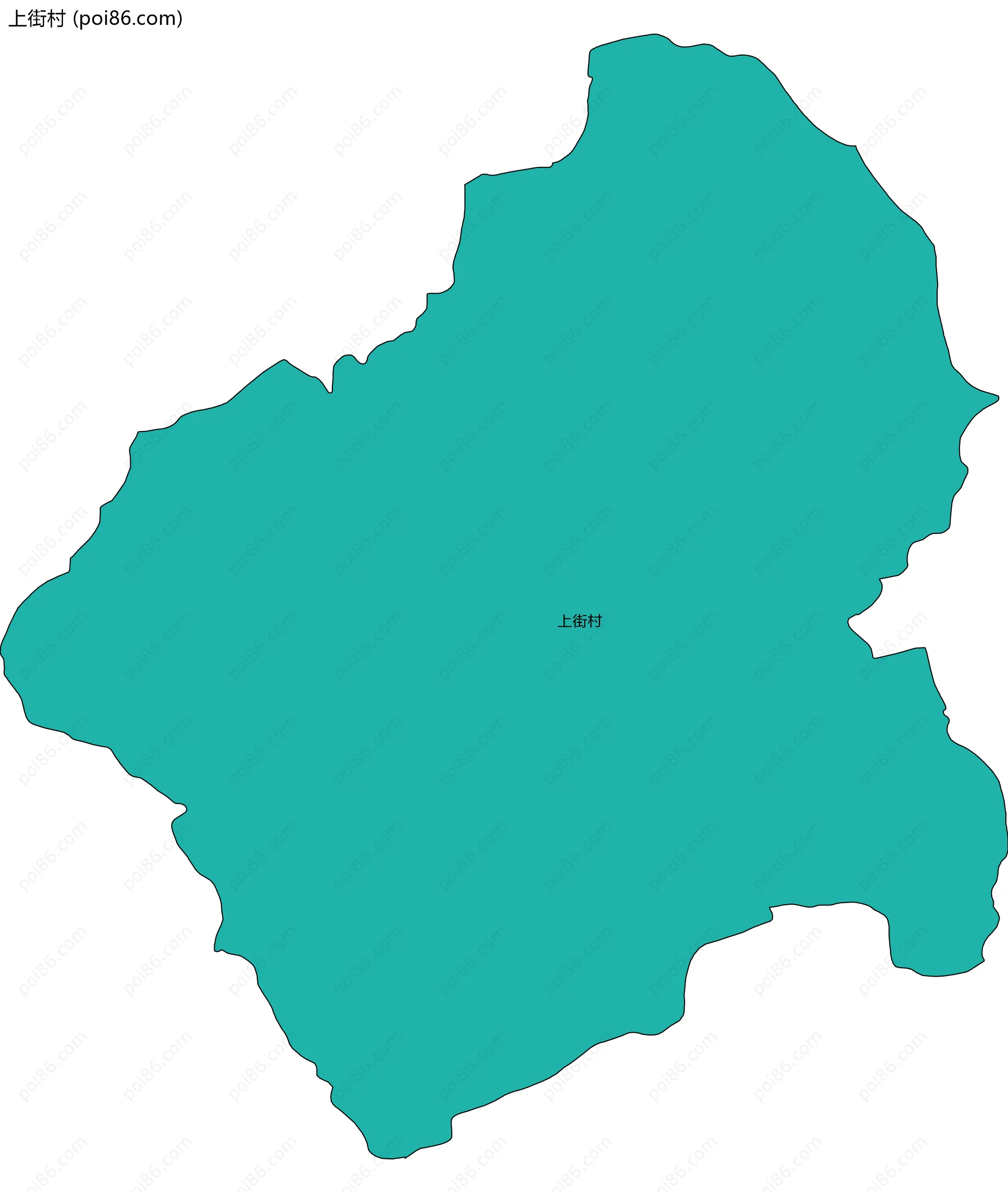 上街村边界地图