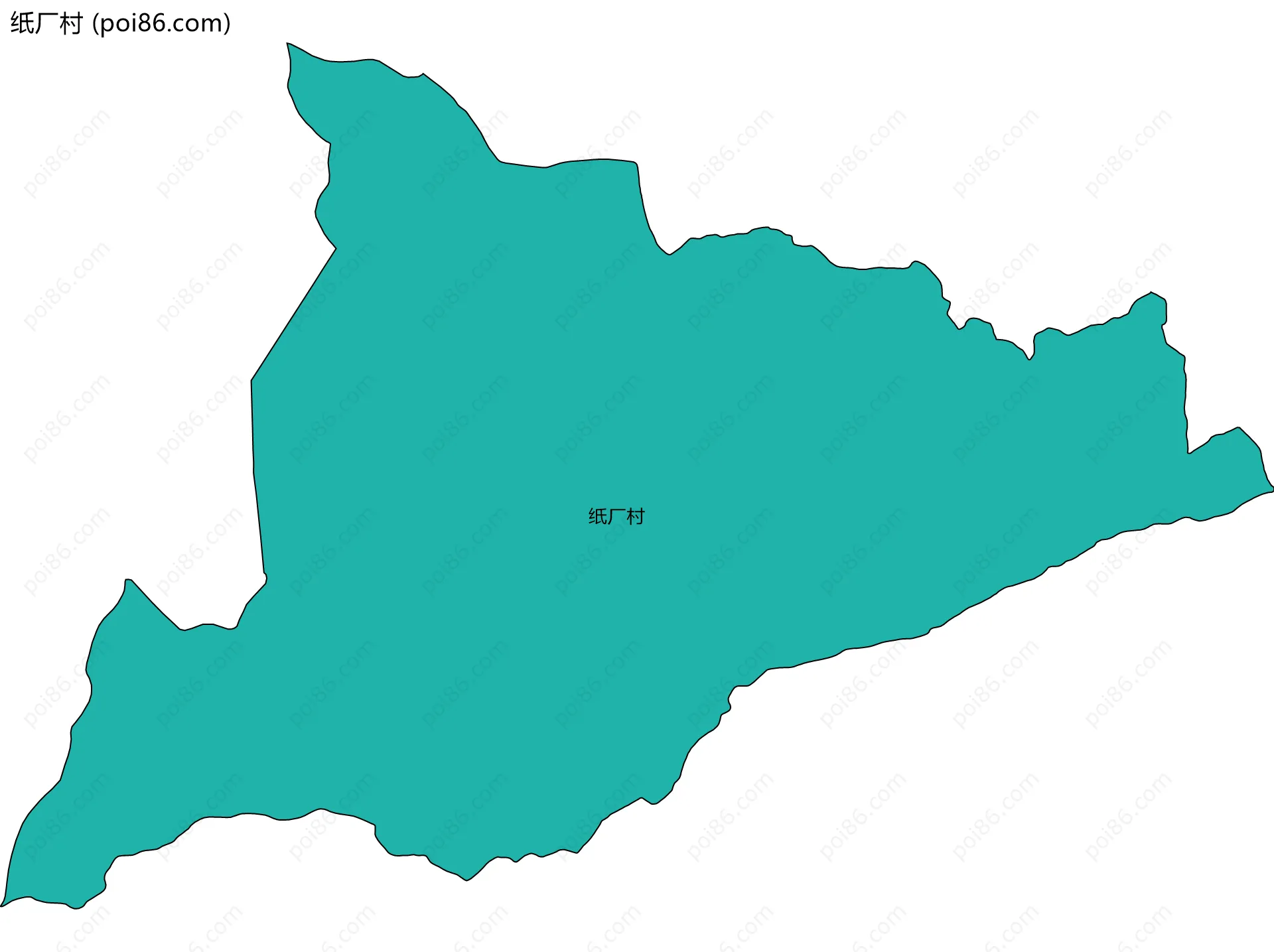 纸厂村边界地图