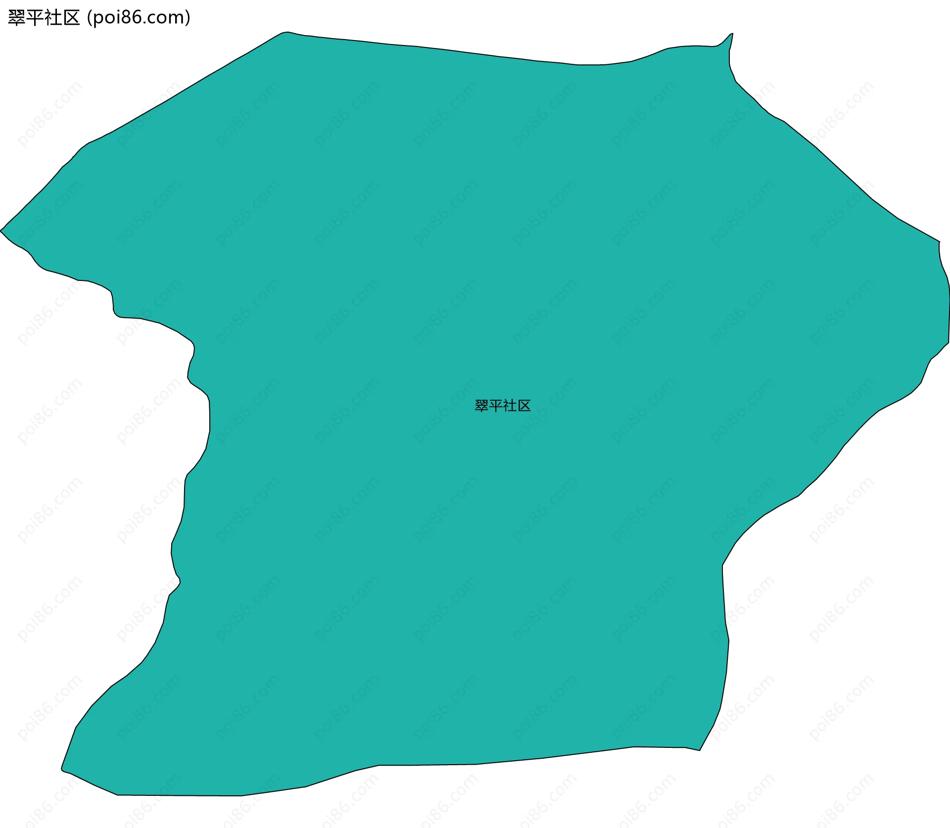 翠平社区边界地图