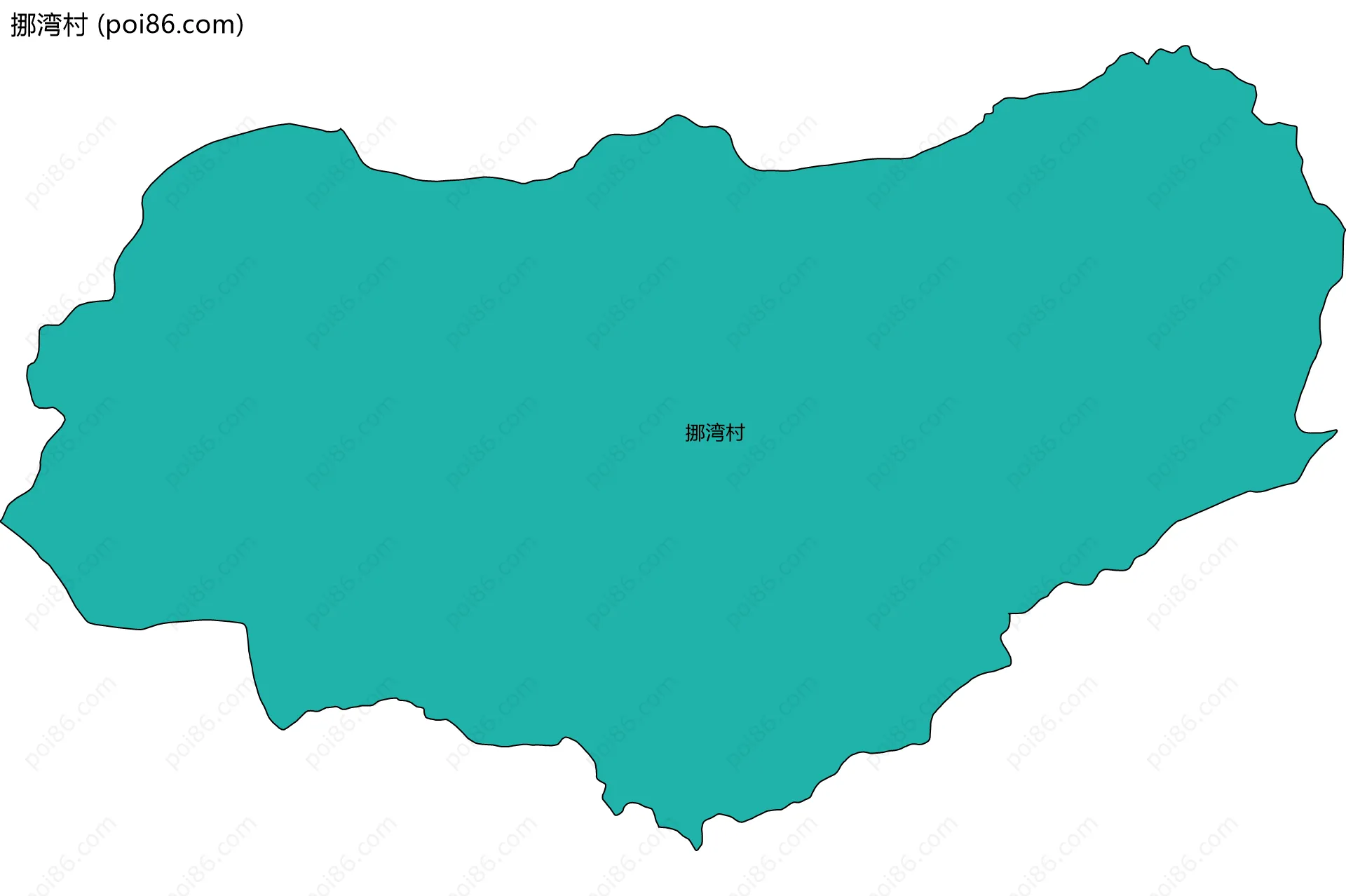 挪湾村边界地图