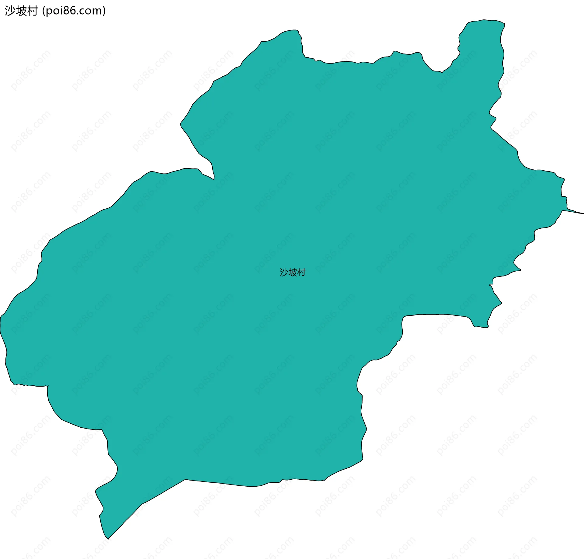 沙坡村边界地图