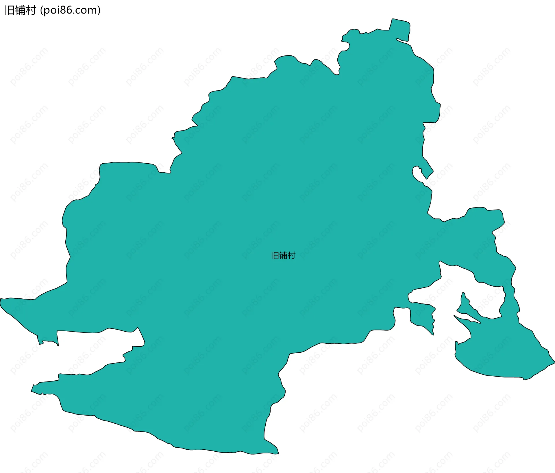 旧铺村边界地图