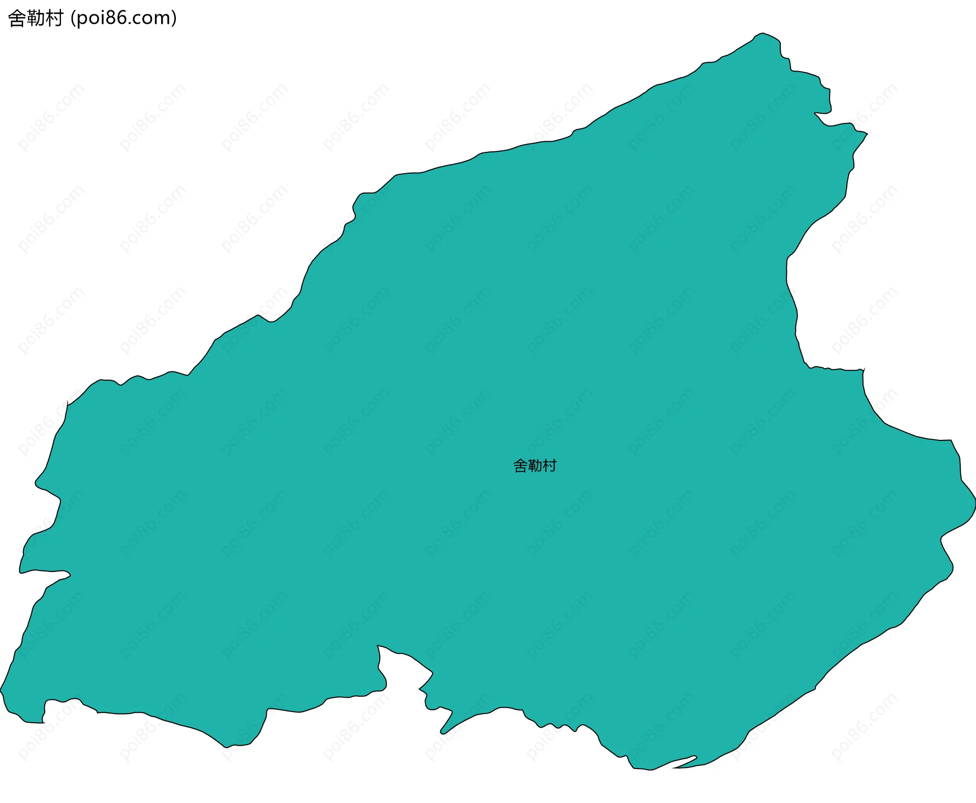 舍勒村边界地图