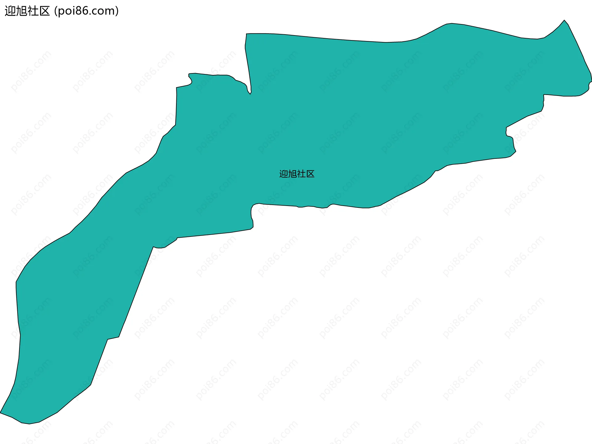 迎旭社区边界地图
