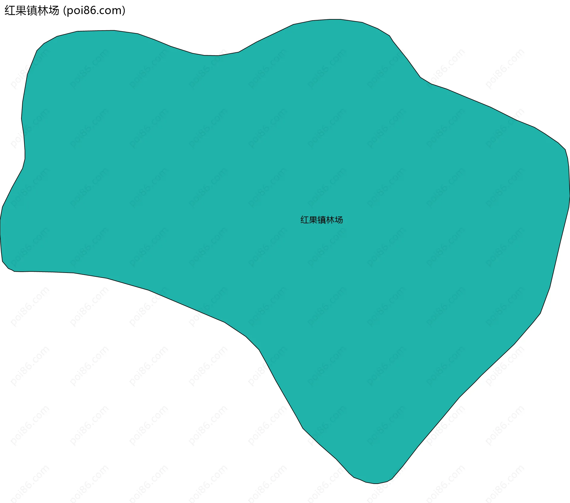 红果镇林场边界地图