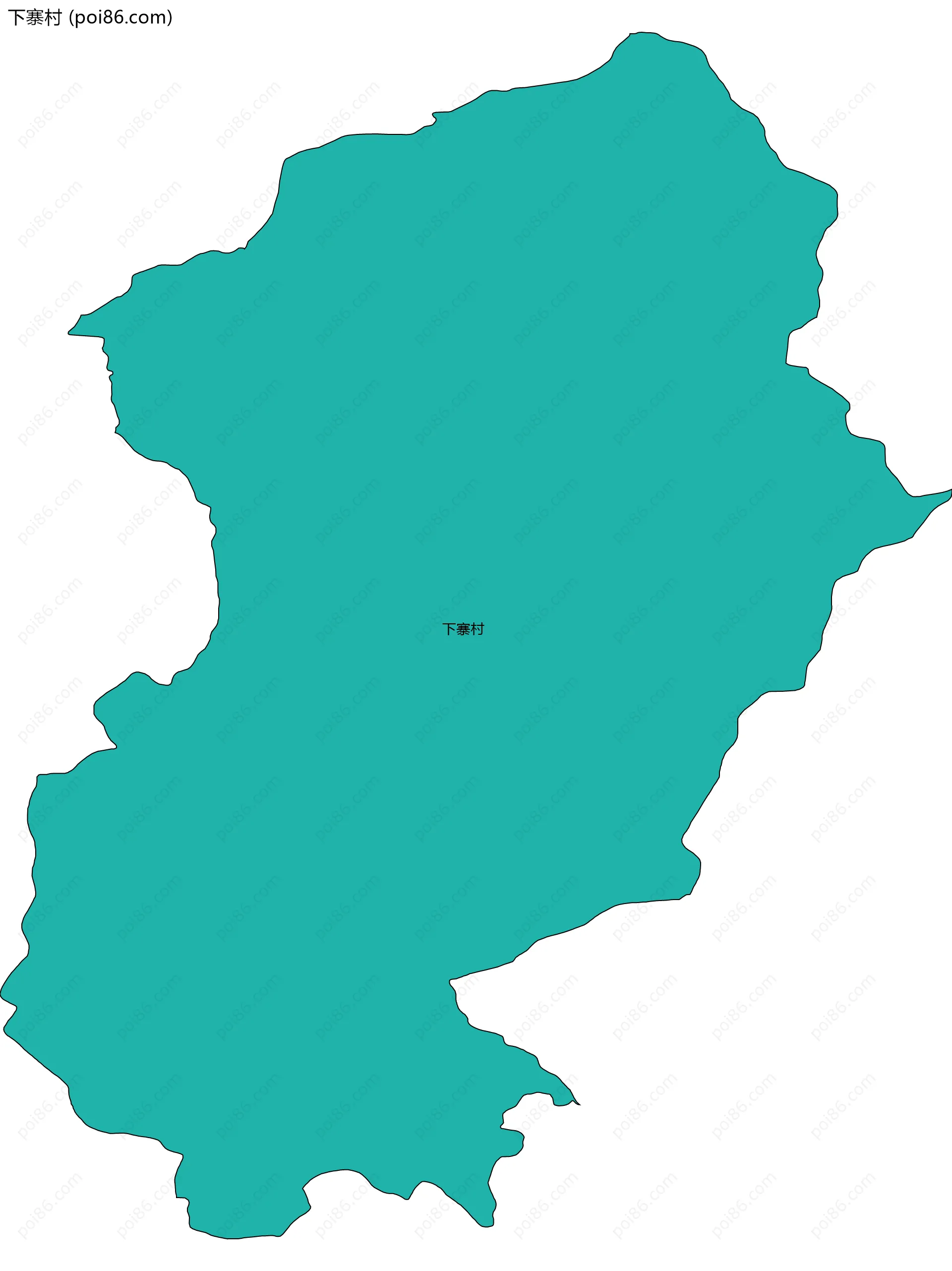 下寨村边界地图