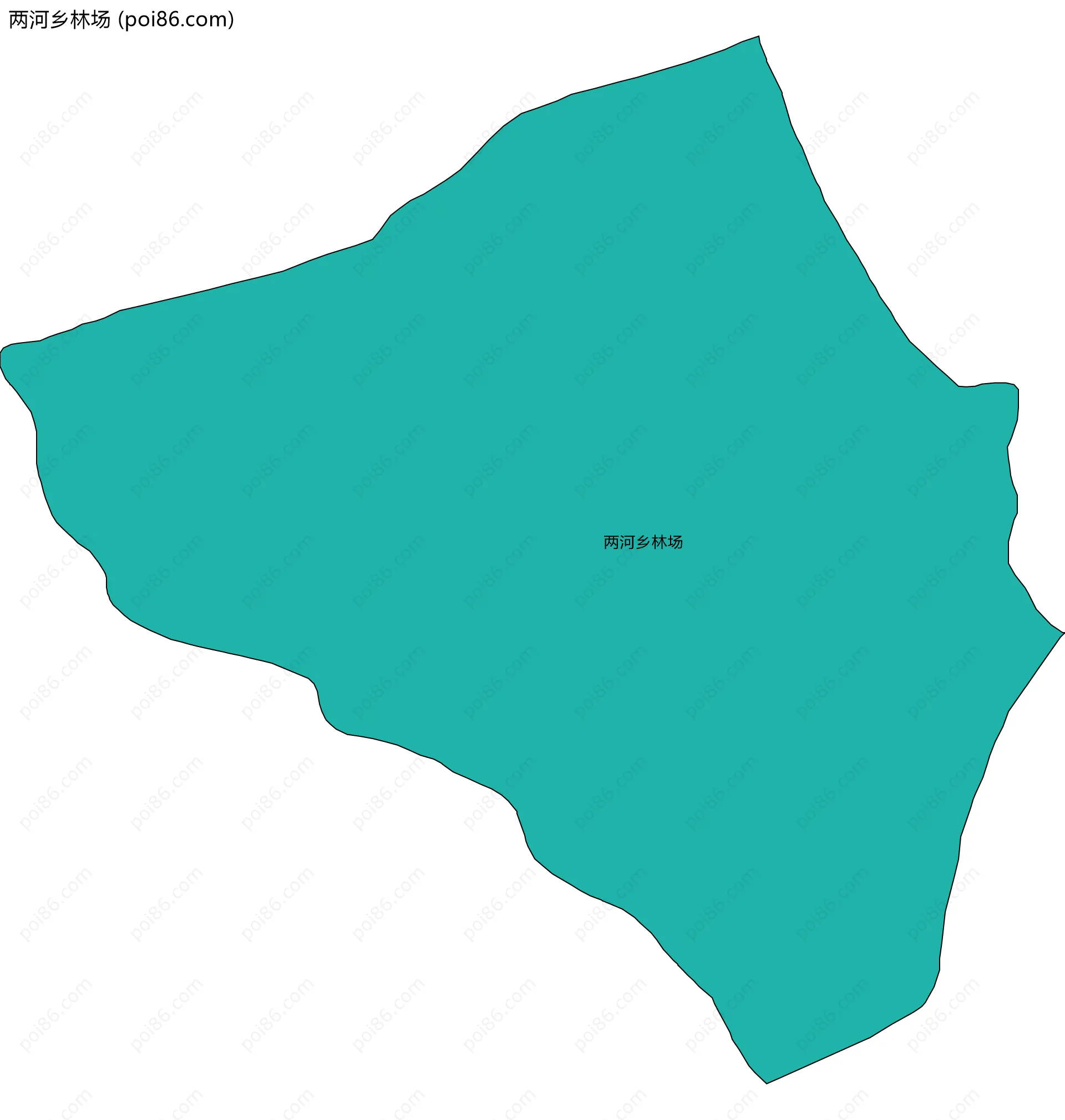 两河乡林场边界地图