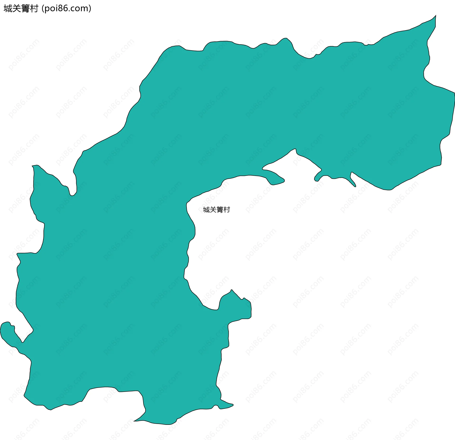 城关箐村边界地图