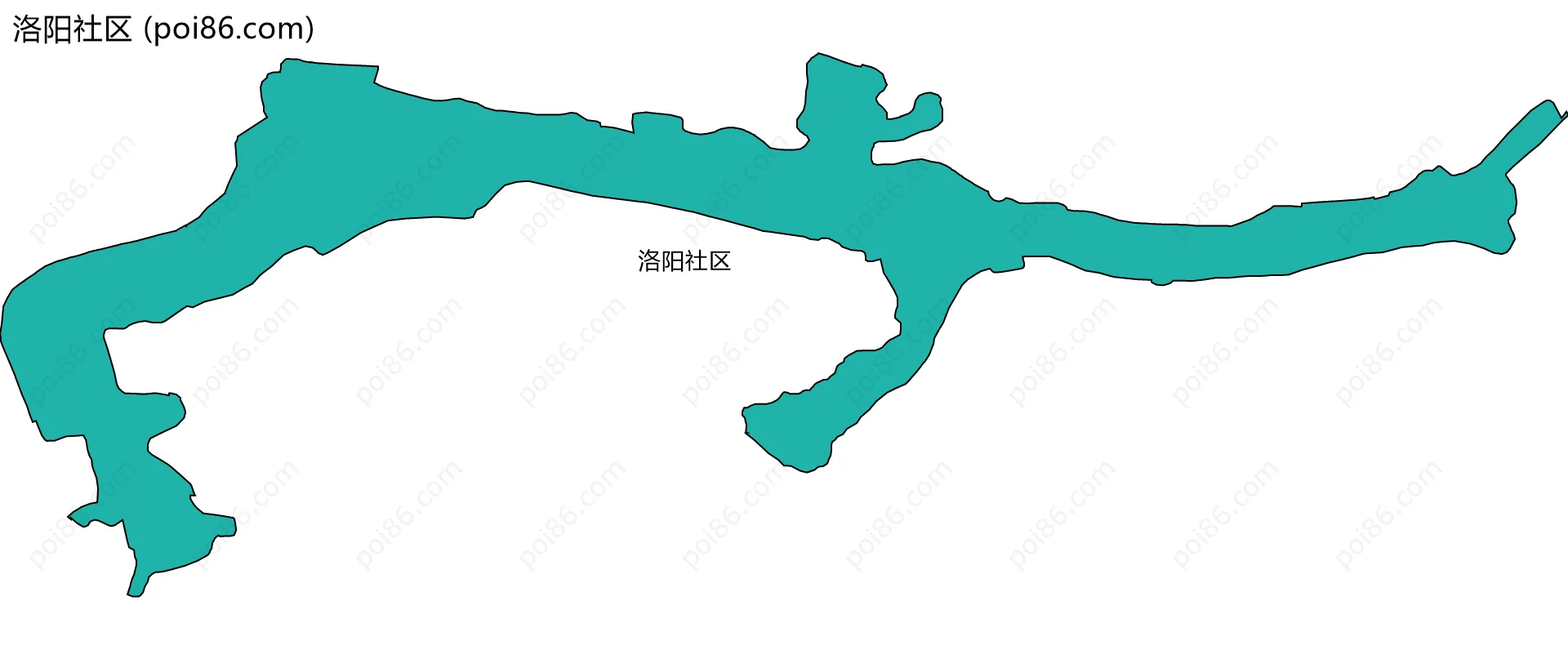 洛阳社区边界地图