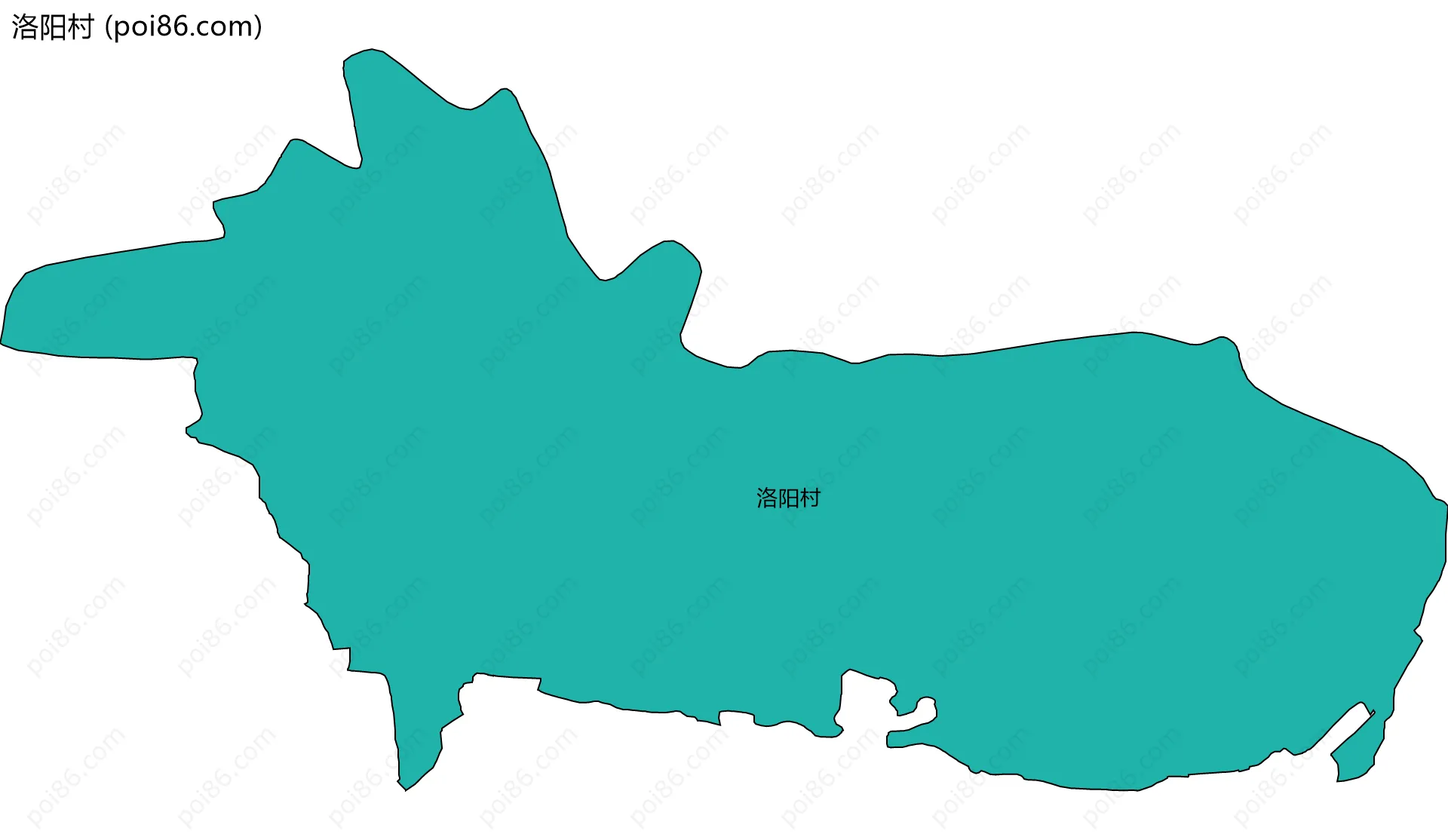 洛阳村边界地图