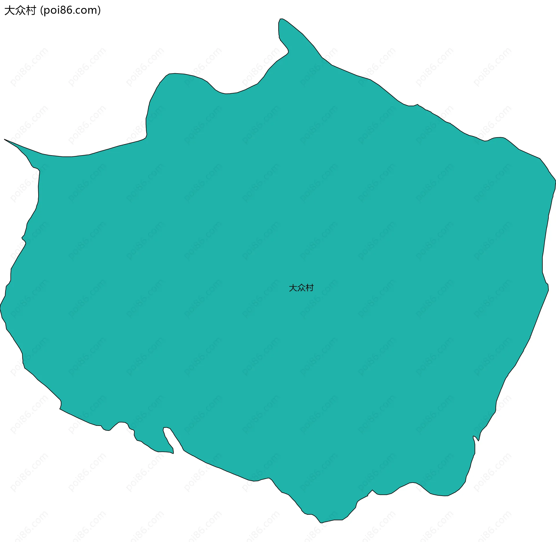 大众村边界地图