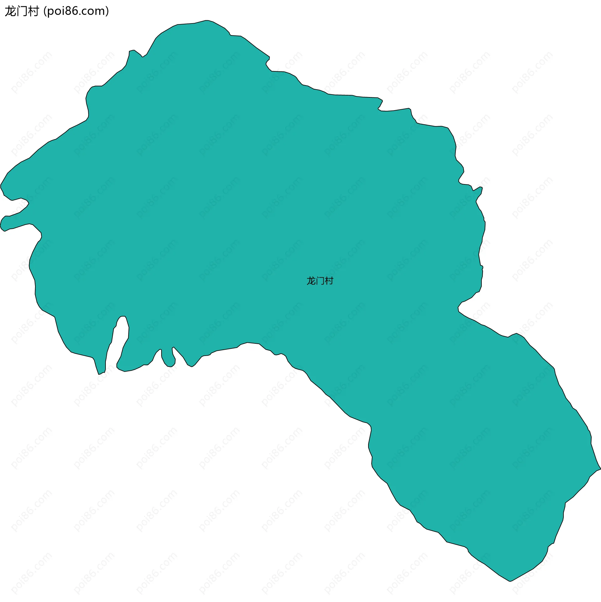 龙门村边界地图