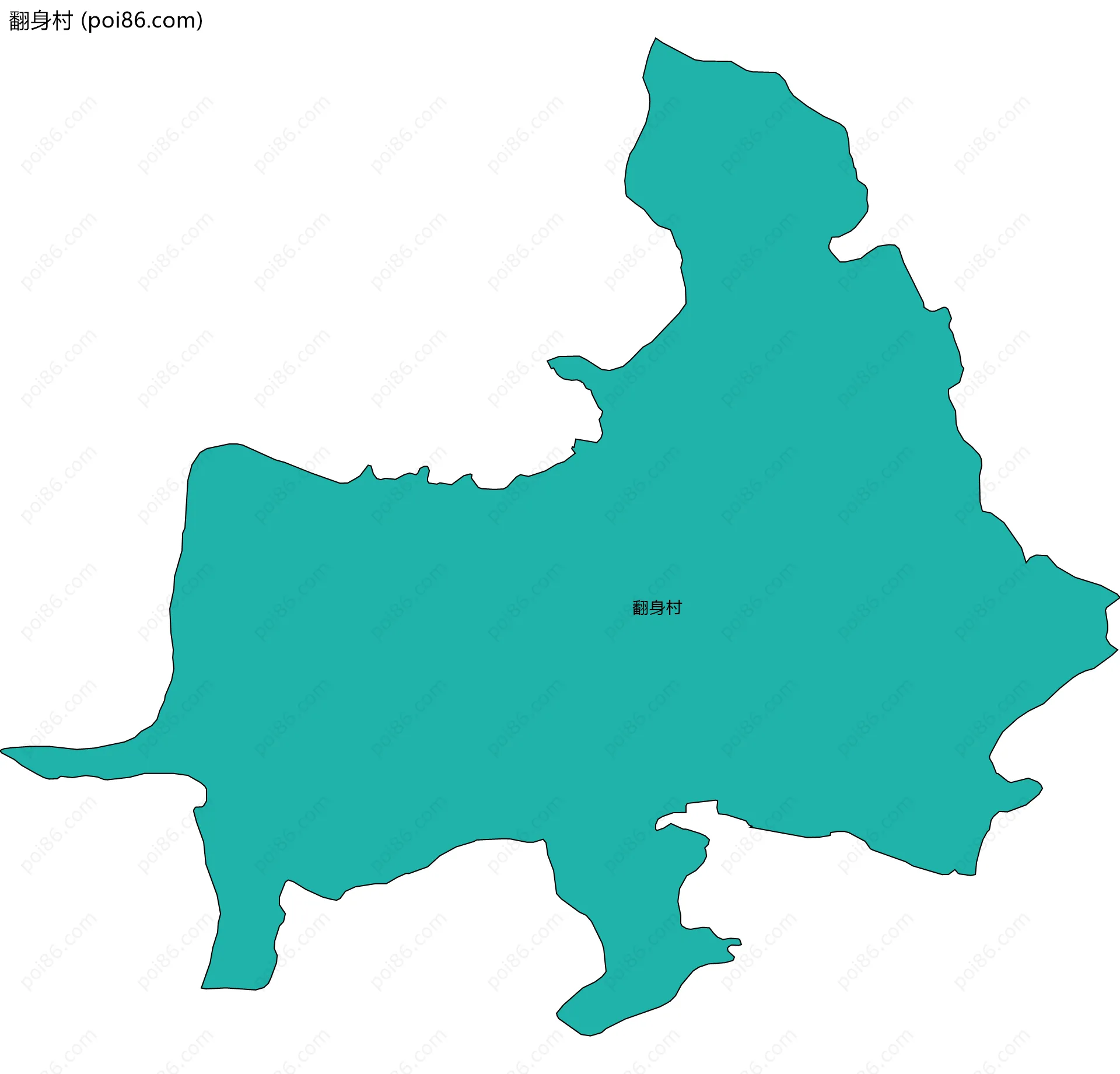 翻身村边界地图
