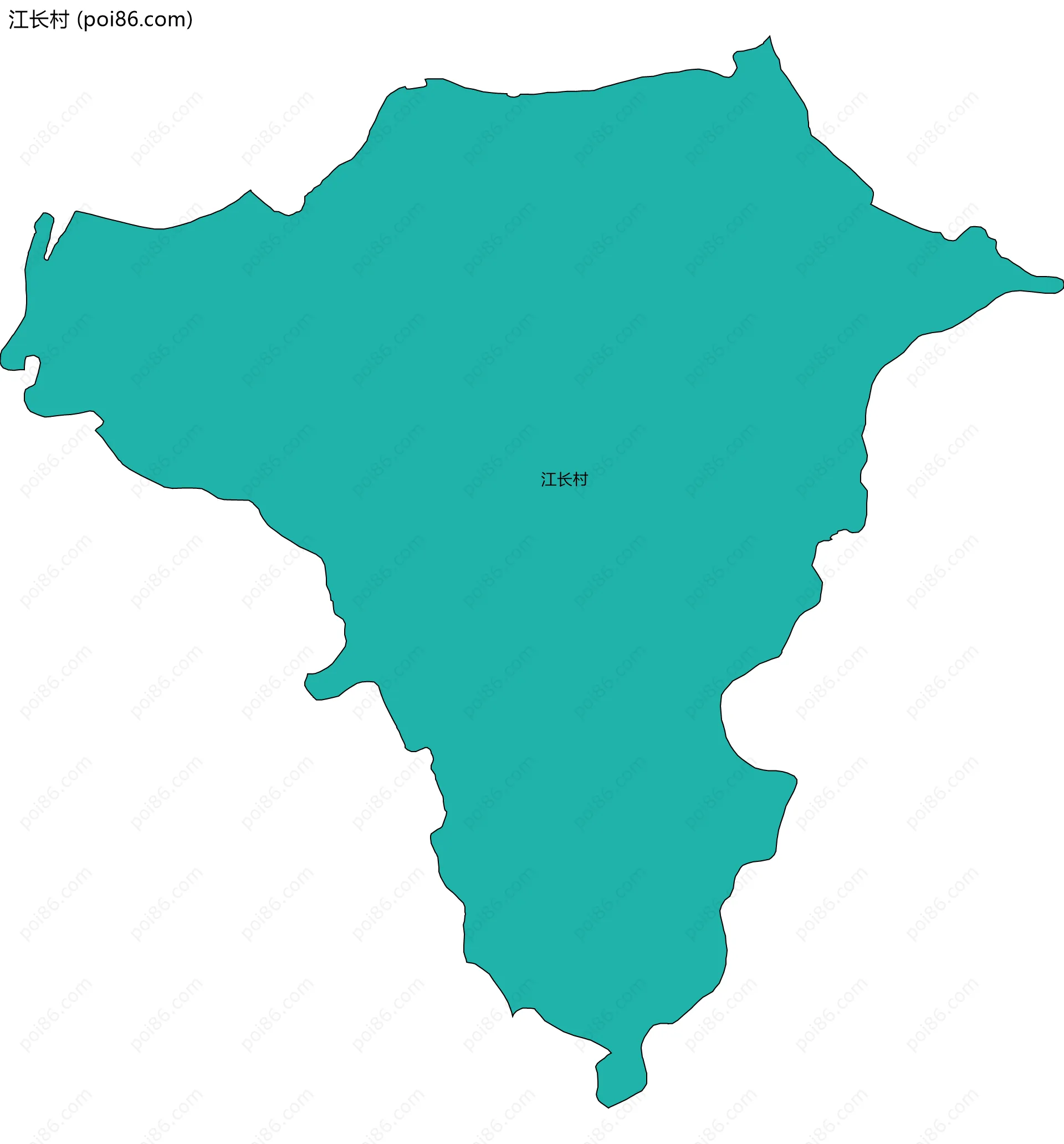 江长村边界地图