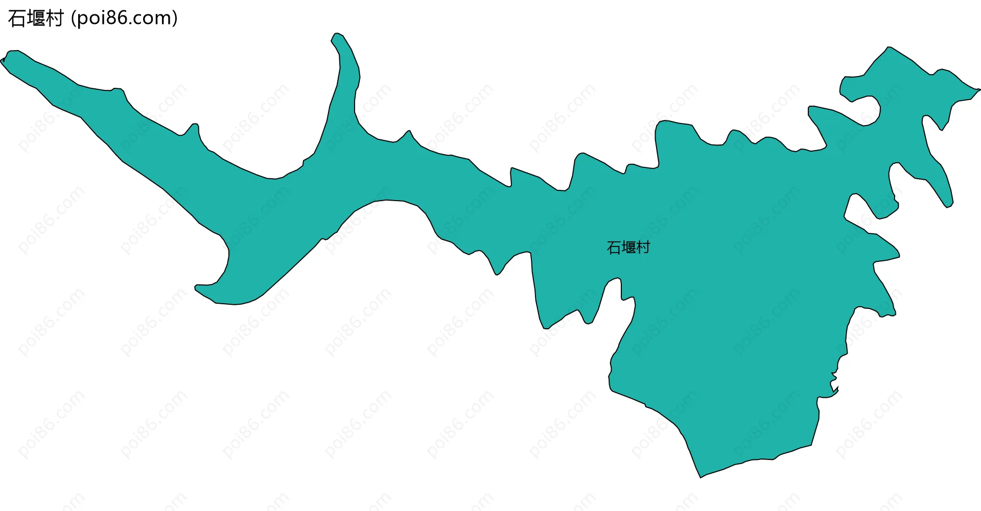 石堰村边界地图