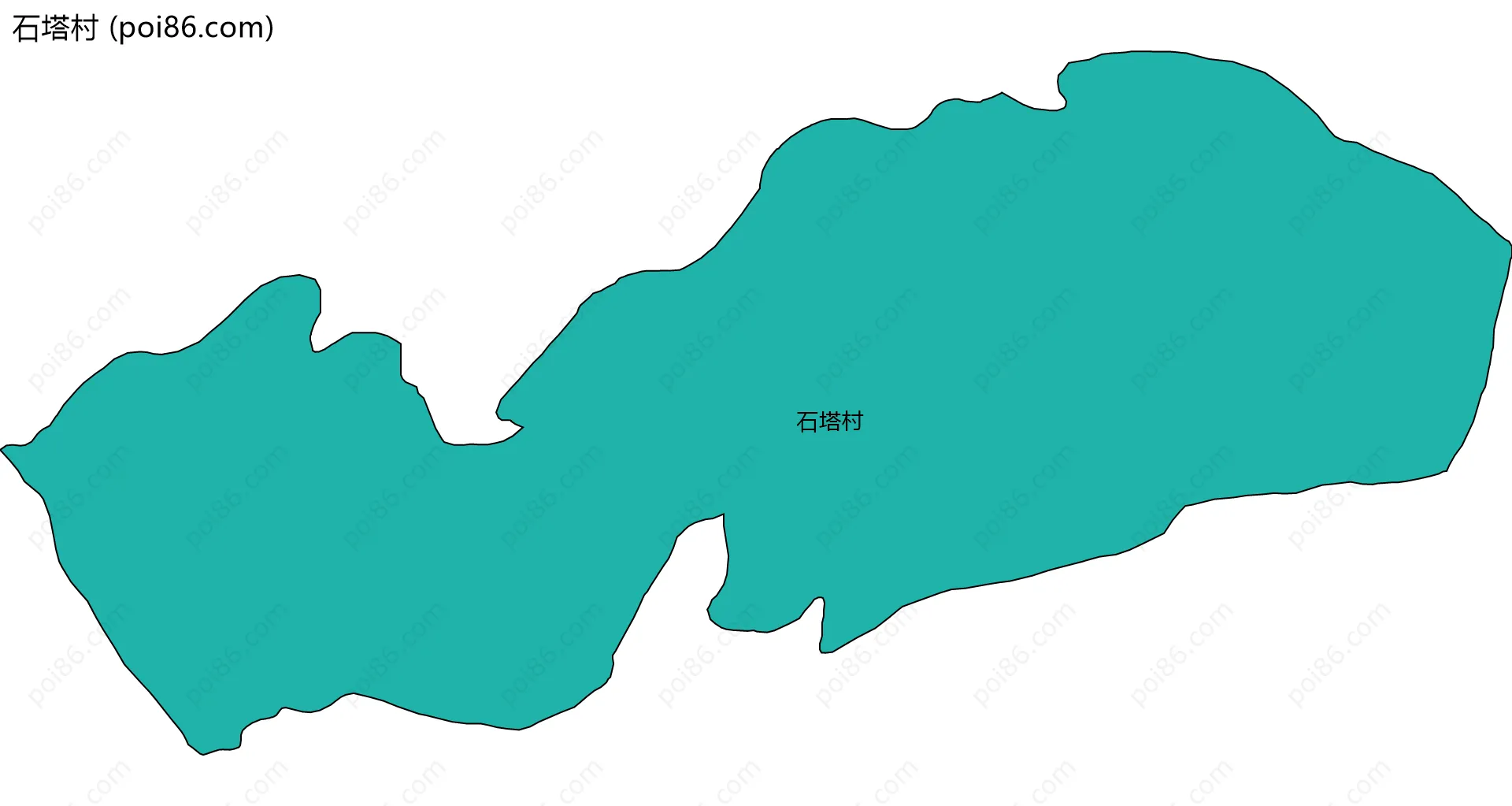 石塔村边界地图