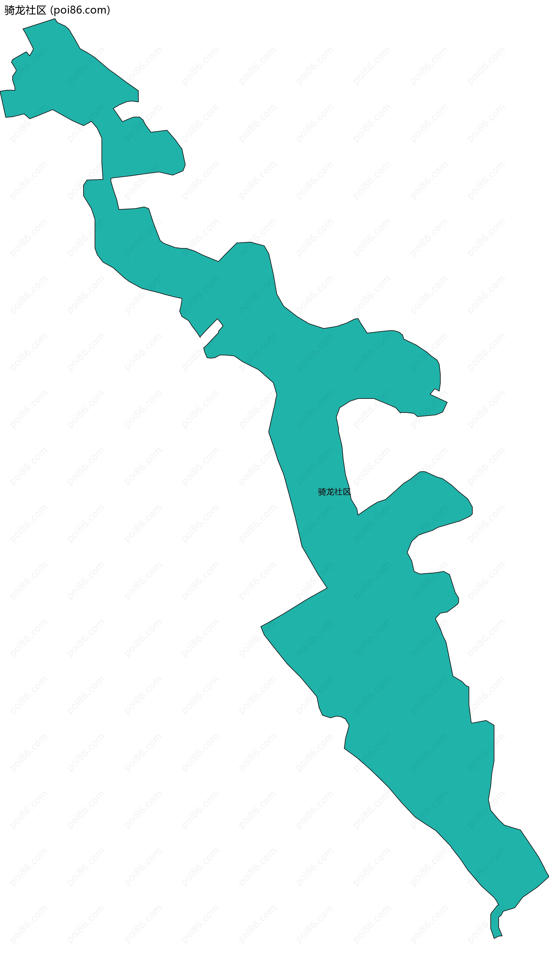 骑龙社区边界地图