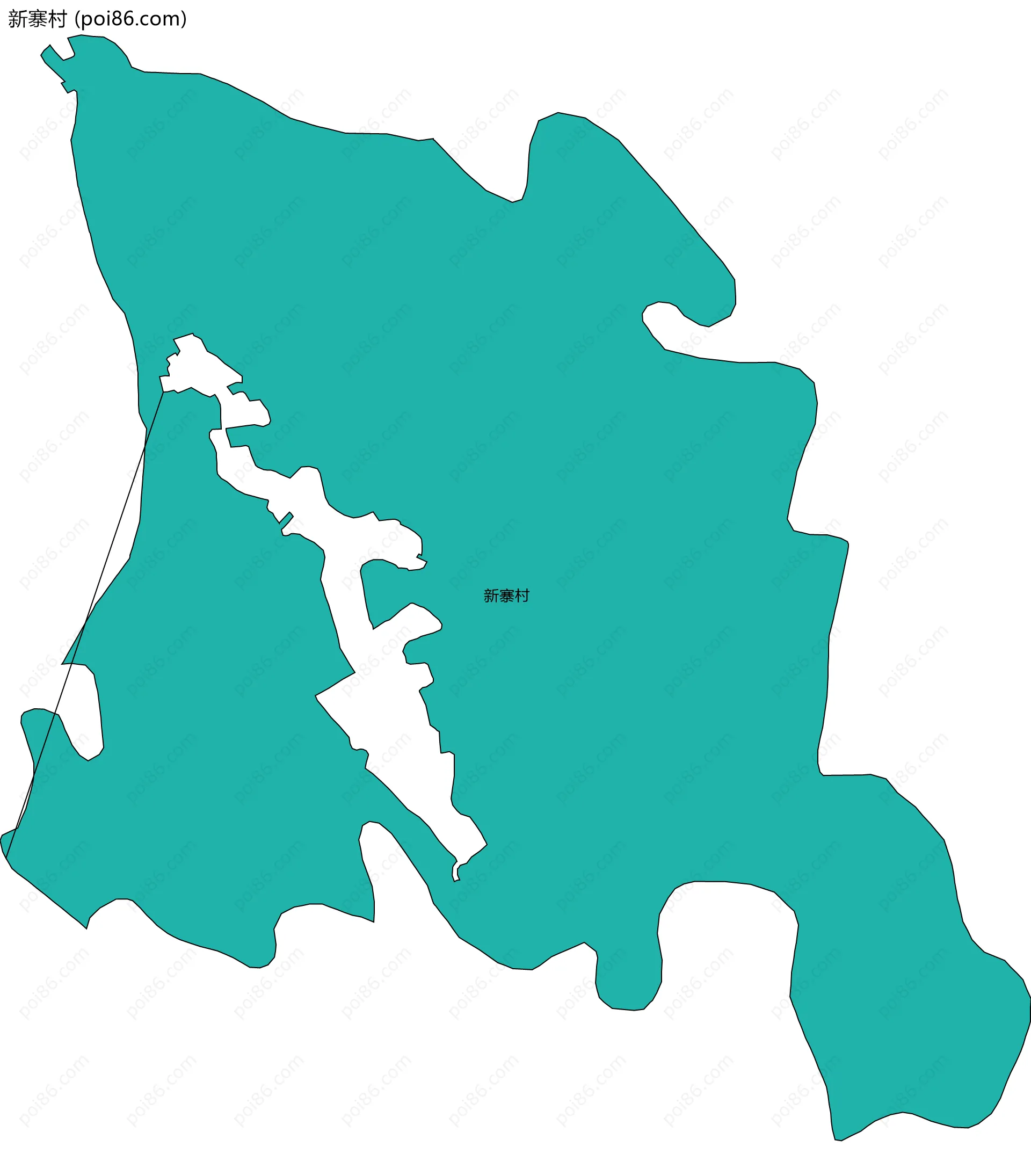 新寨村边界地图