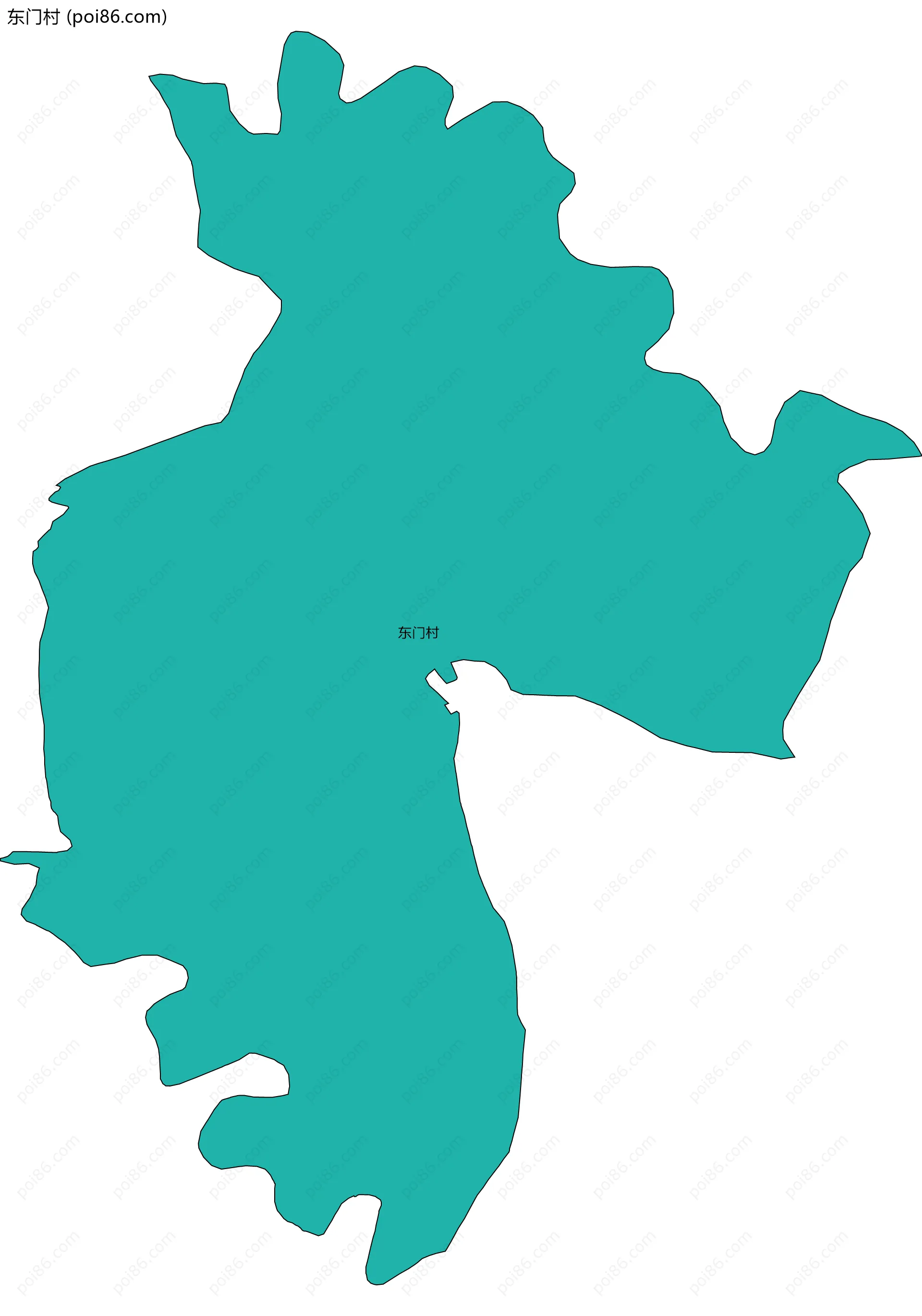 东门村边界地图