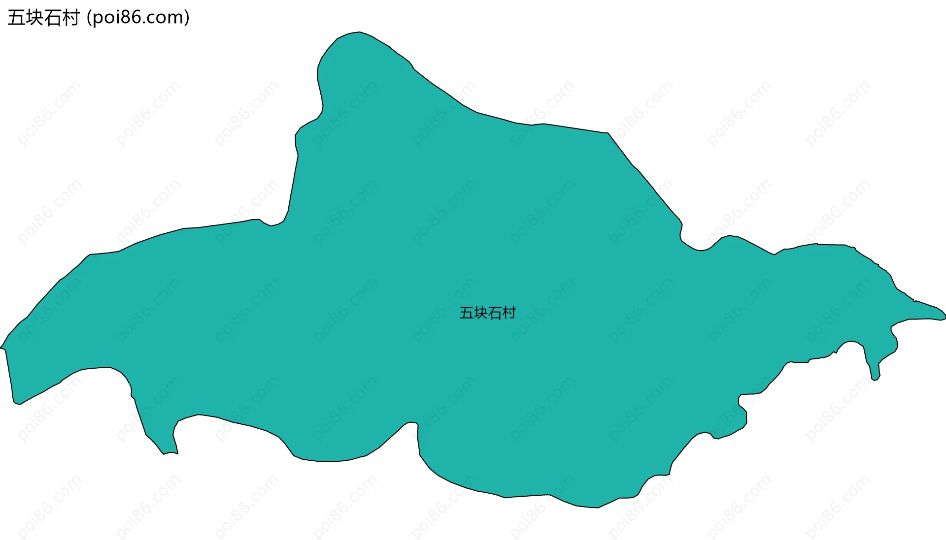 五块石村边界地图