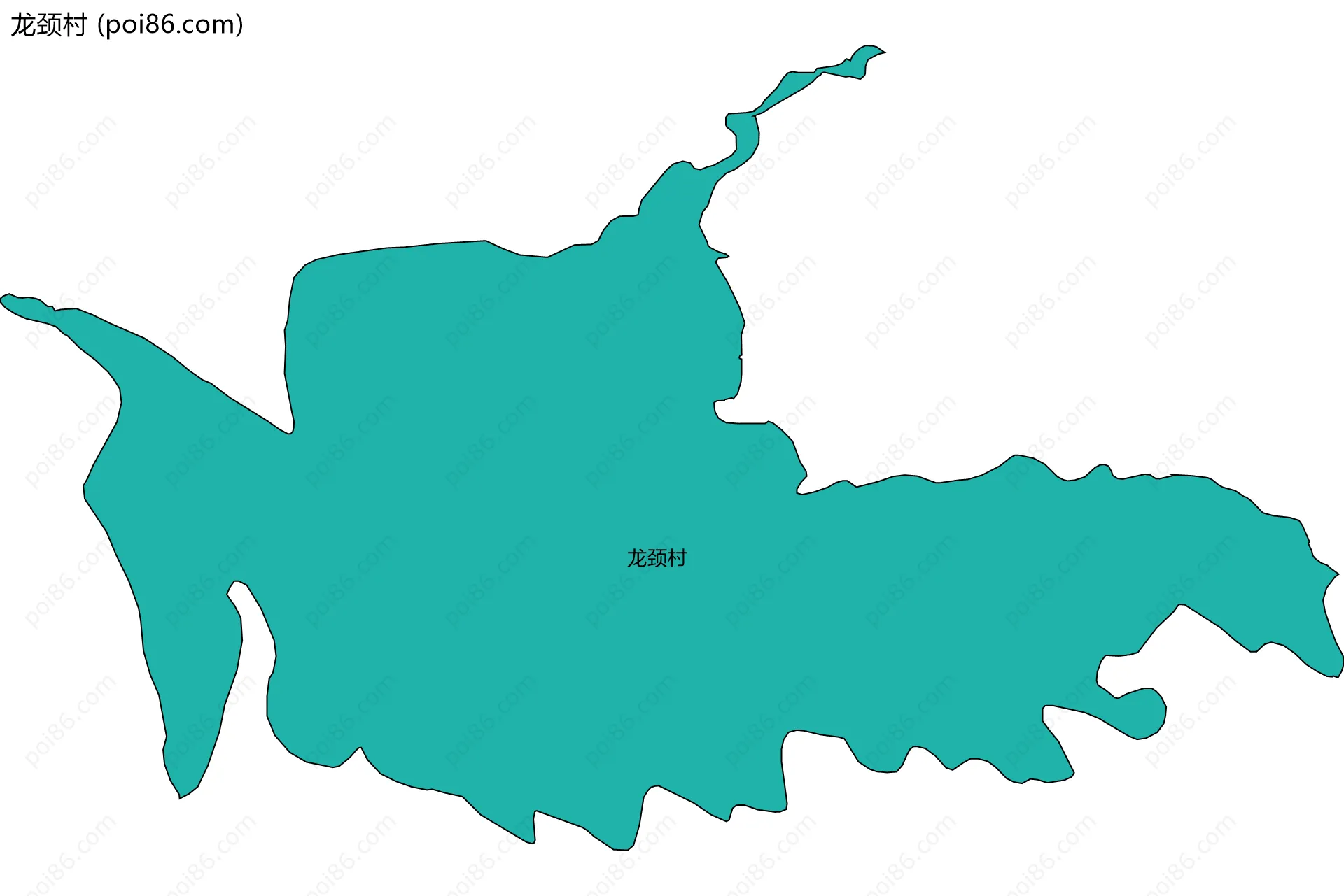 龙颈村边界地图