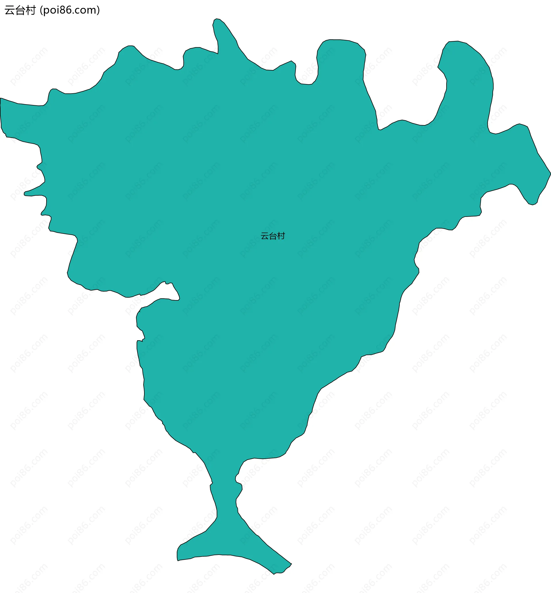 云台村边界地图