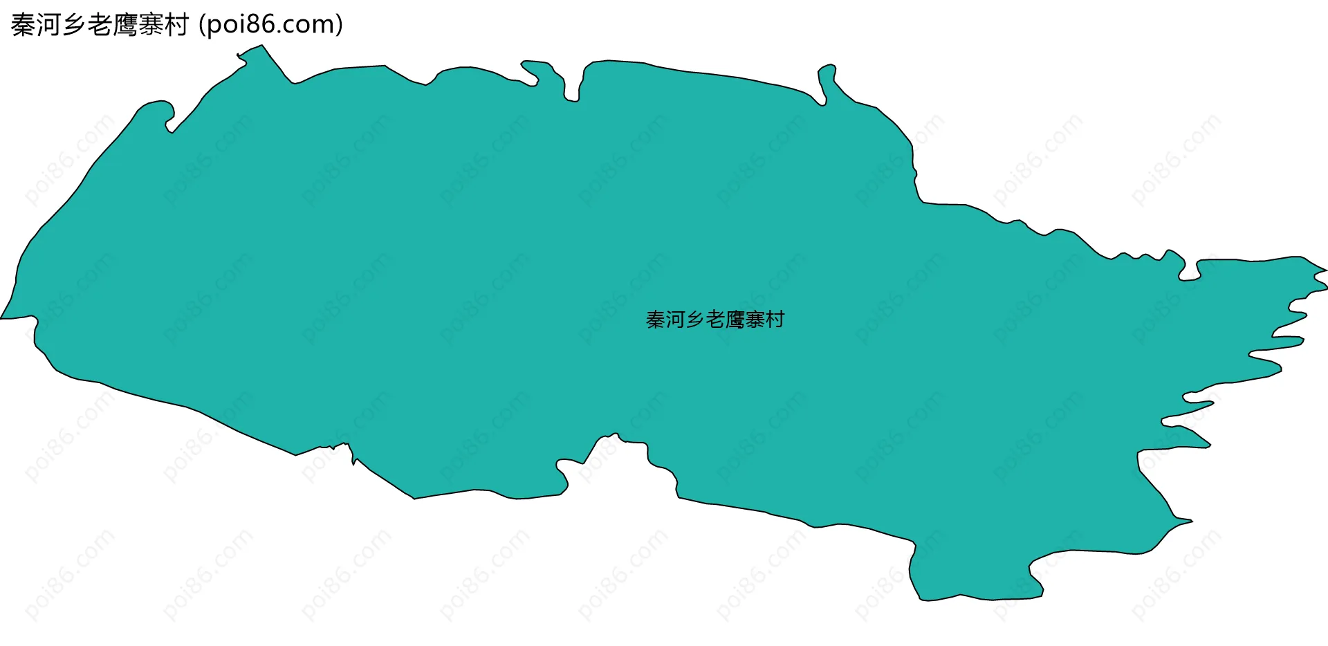 秦河乡老鹰寨村边界地图