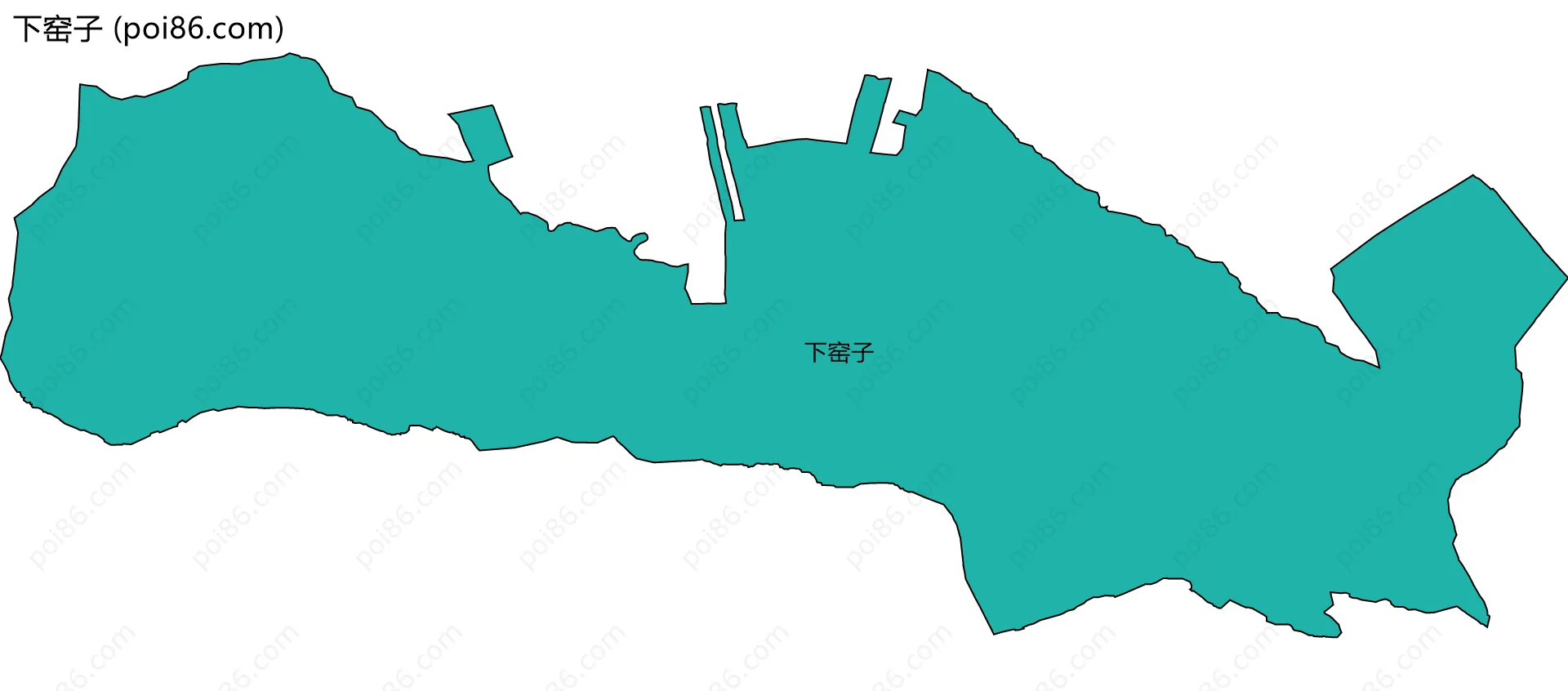 下窑子边界地图