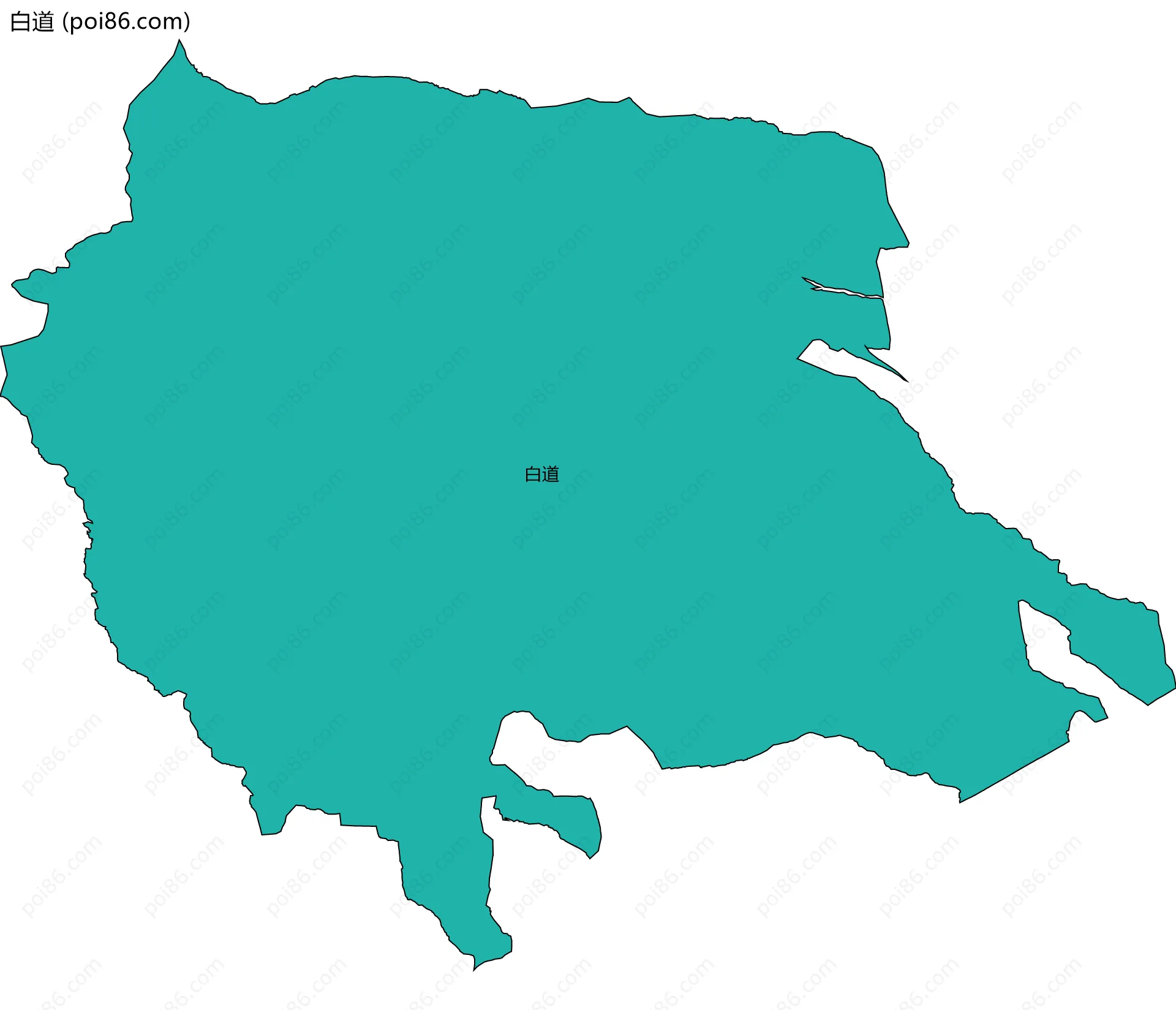 白道边界地图