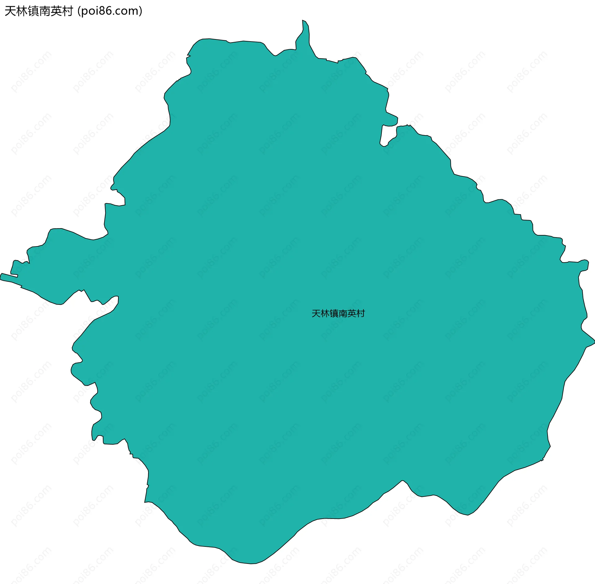 天林镇南英村边界地图