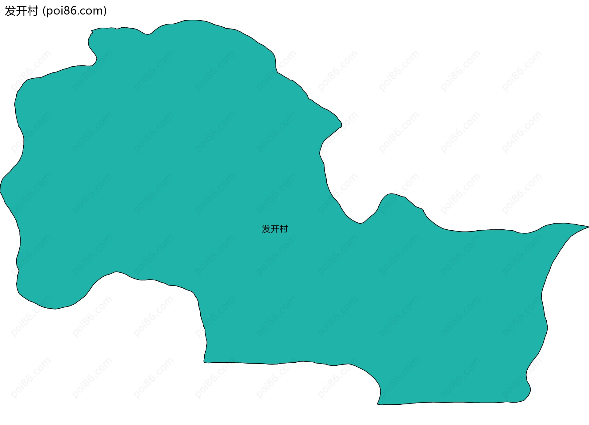 发开村边界地图