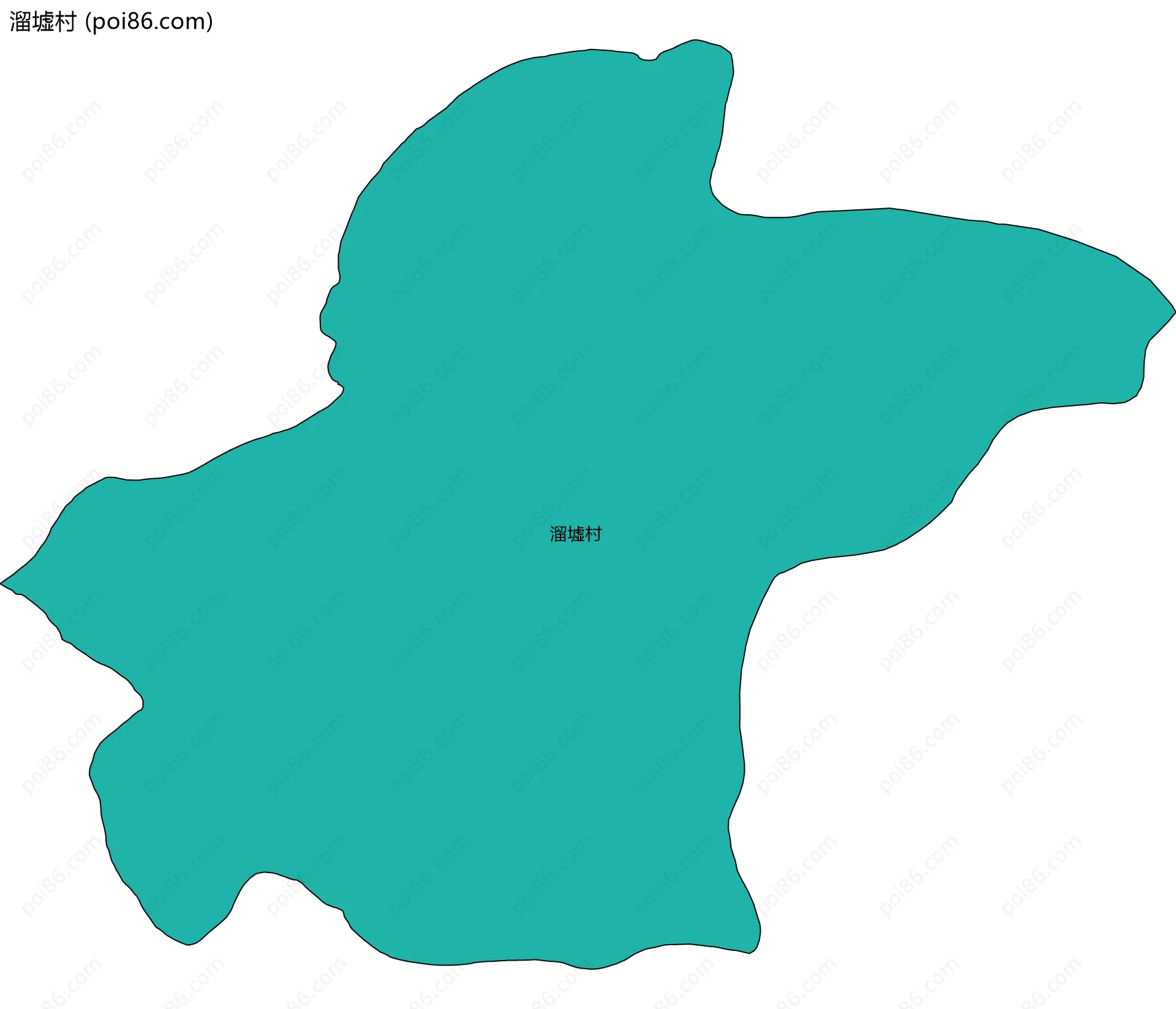 溜墟村边界地图