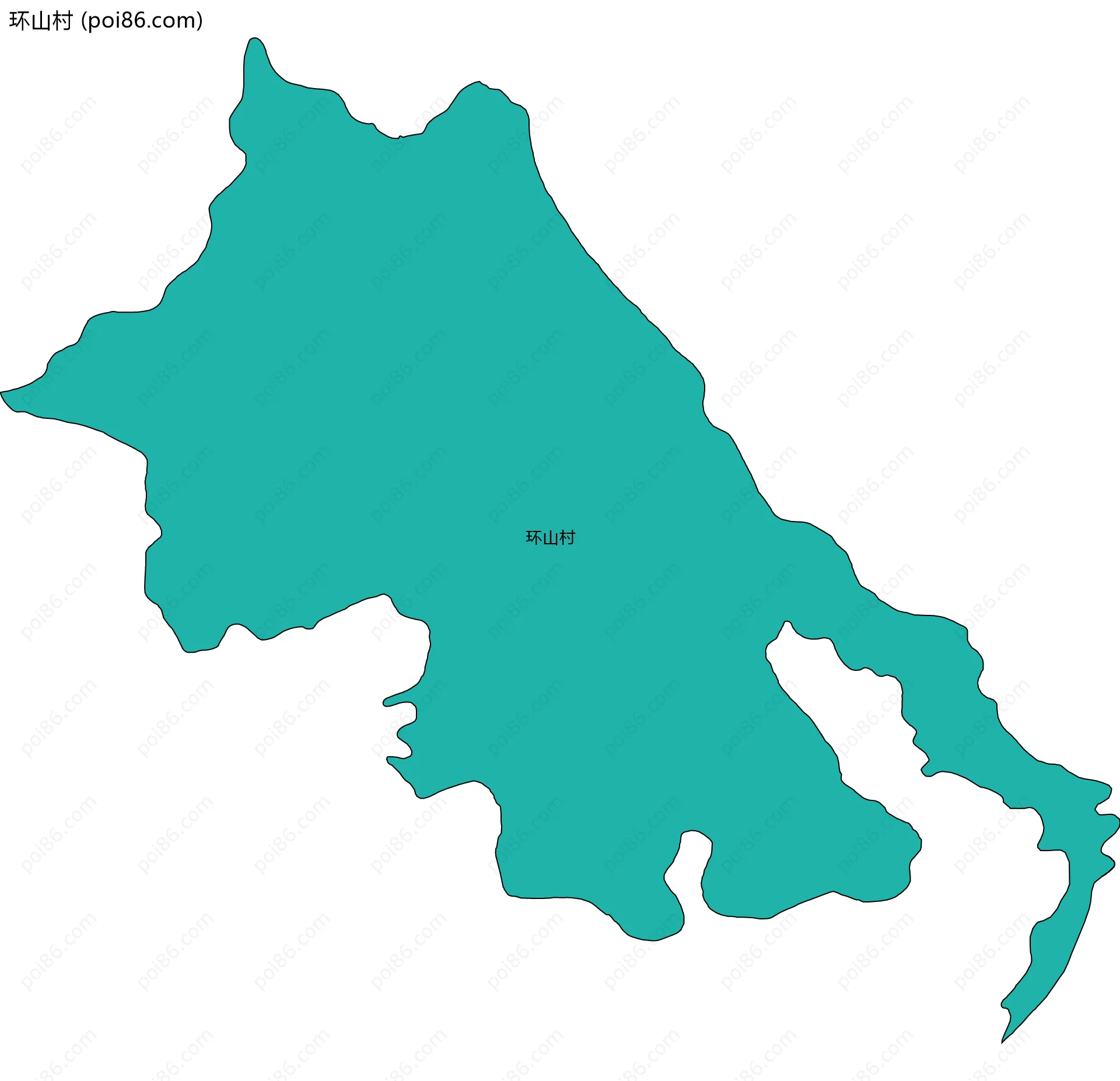 环山村边界地图