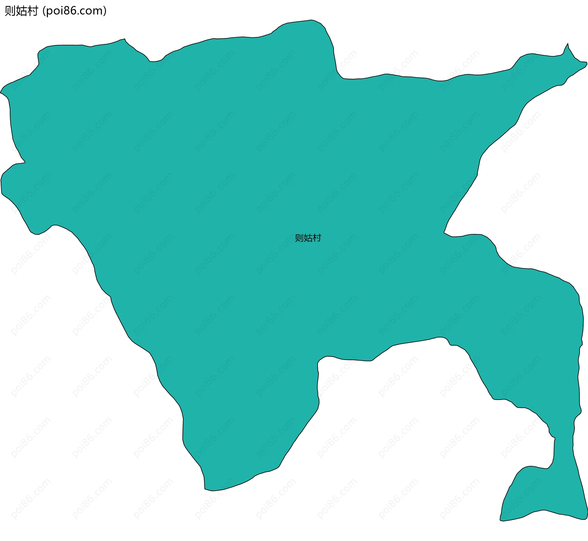 则姑村边界地图