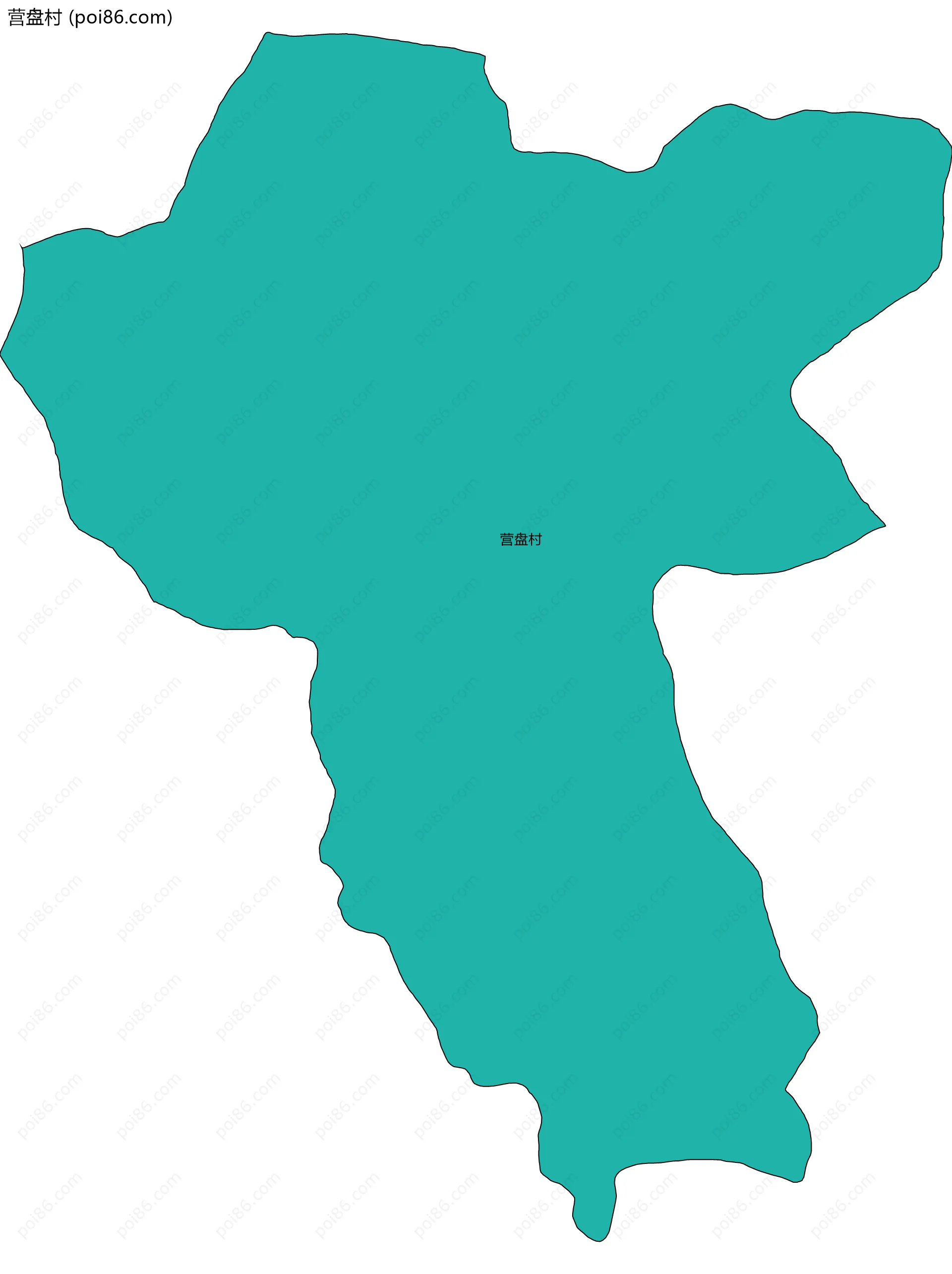 营盘村边界地图