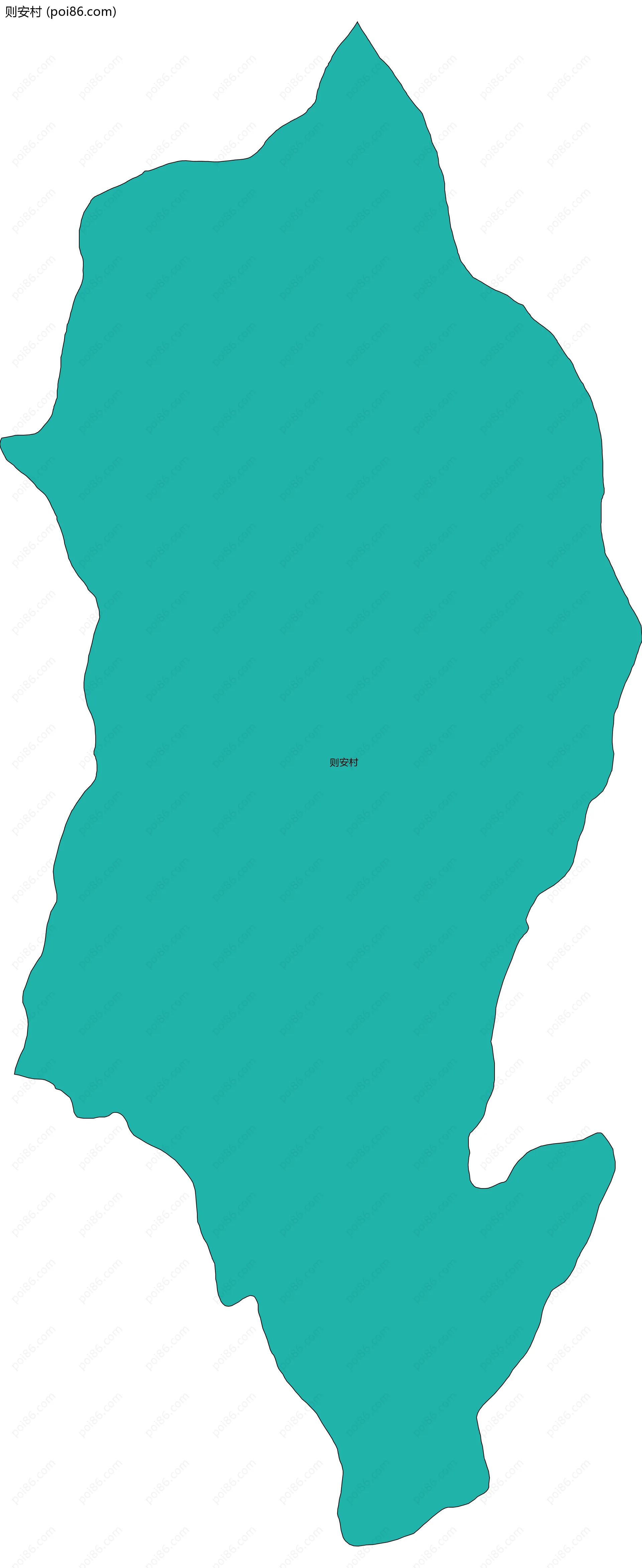 则安村边界地图