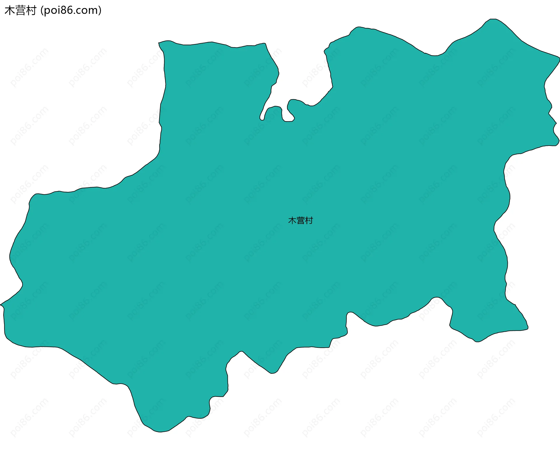 木营村边界地图